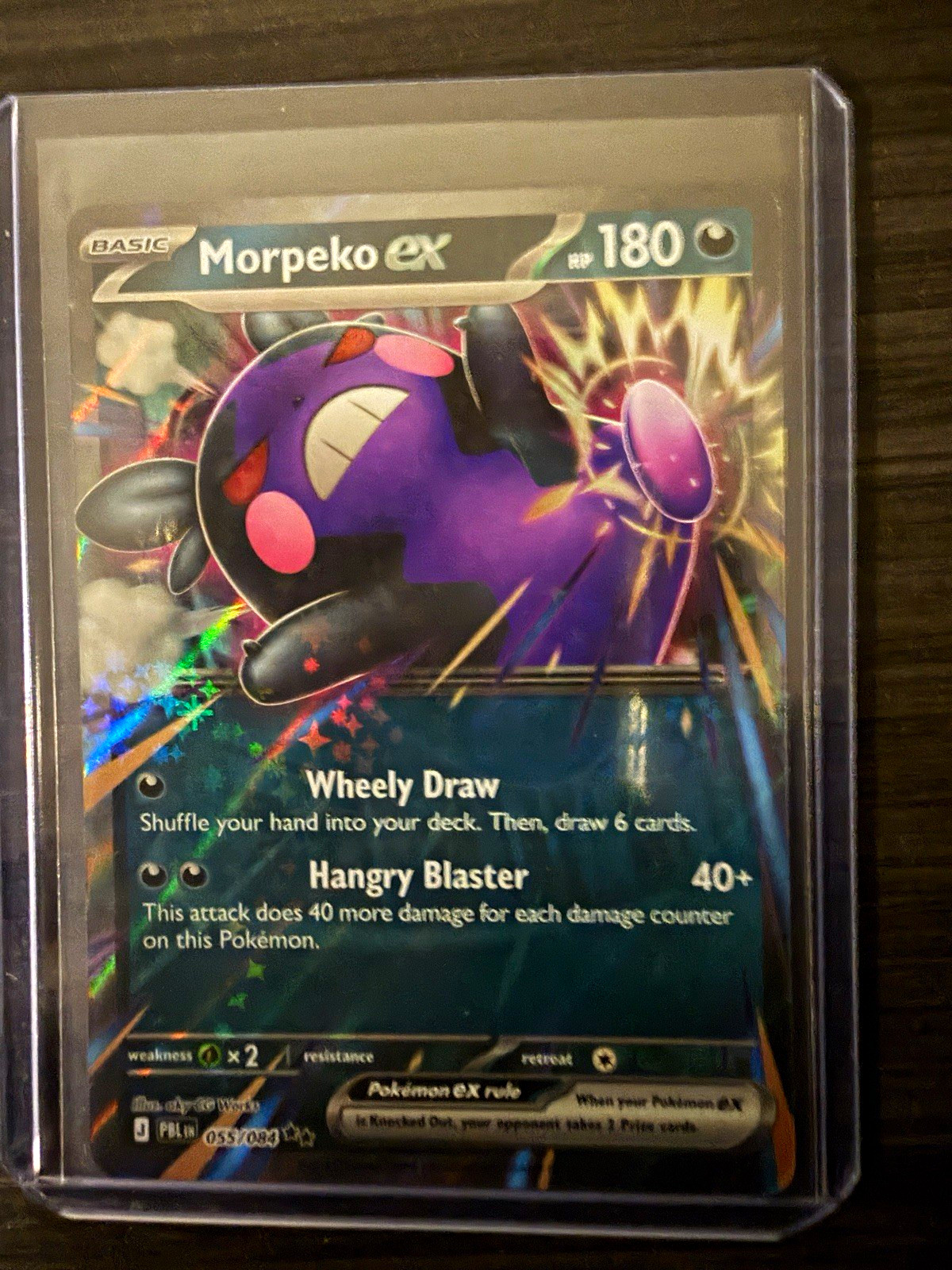 Morpeko ex 055/084 Paldea Evolved Double Rare Holo 180 HP Basic English