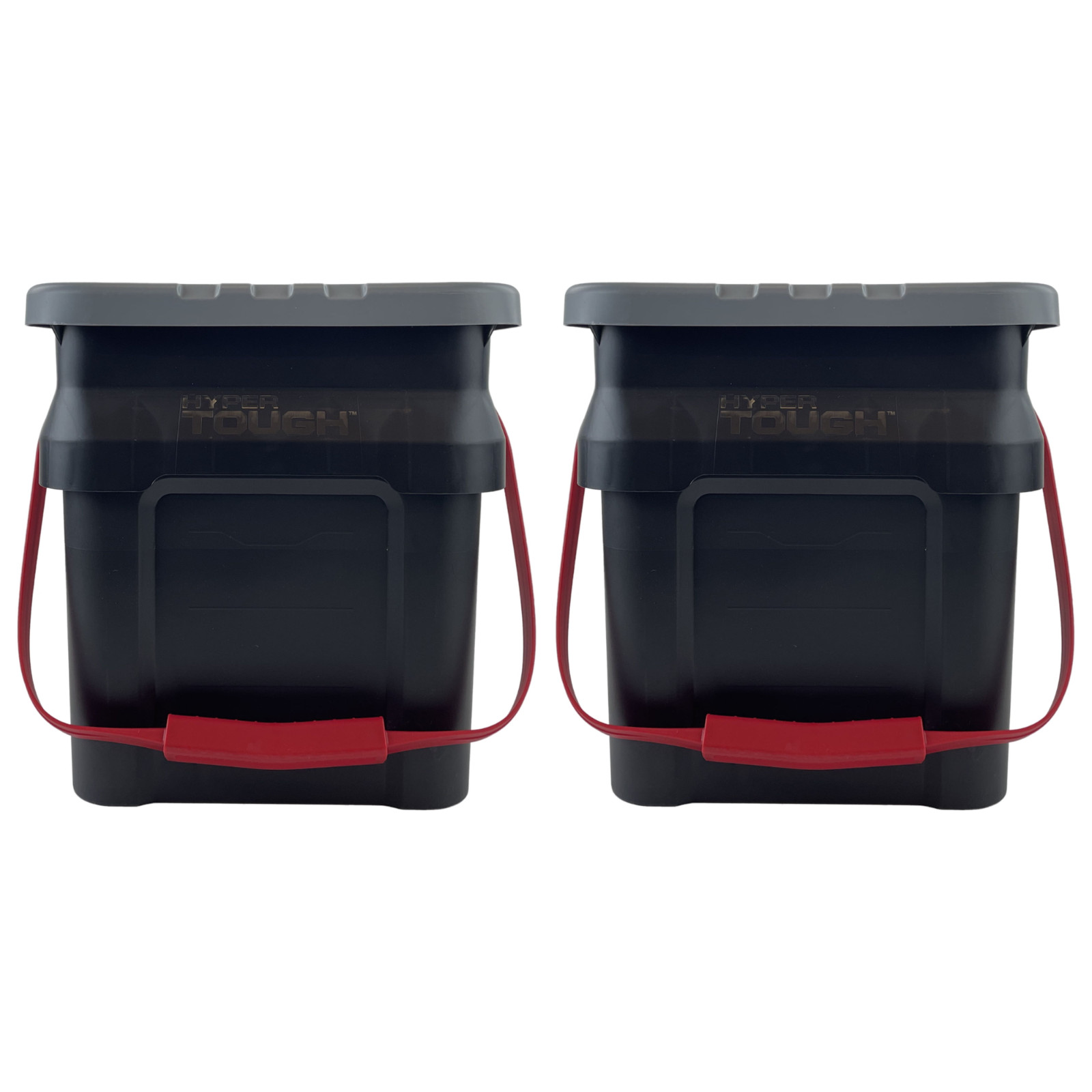 2-Pack Hyper Tough 5 gal Bucket Tote Black HT-2022-5GB