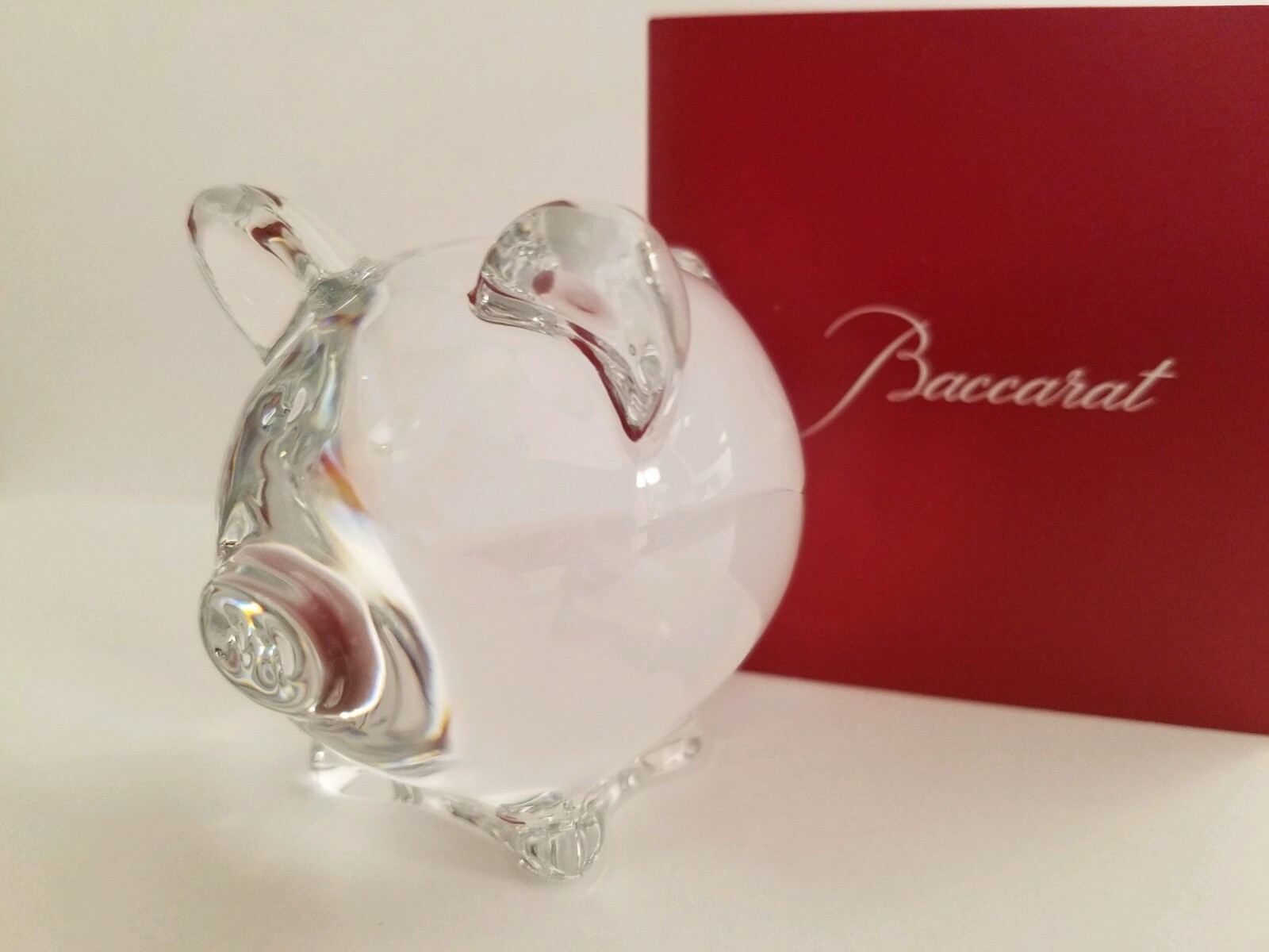 NEW BACCARAT Crystal Minimals Rosy Pig - CLEAR - No Box