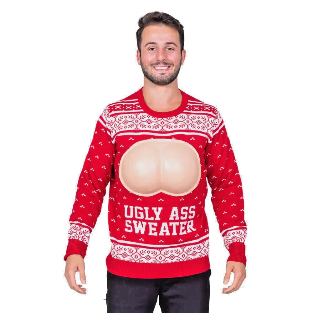 Adult Unisex Ugly Ass Funny Design Ugly Christmas Sweater Adult Unisex Ugly Ass Funny Design Ugly Christmas Sweater