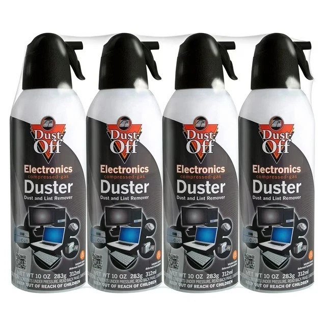 Falcon Dust-Off Electronics Compressed Gas Duster, 10 oz (Pack of 4, 8, 12) Falcon Dust-Off Electronics Compressed Gas Duster, 10 oz (Pack of 4, 8, 12)