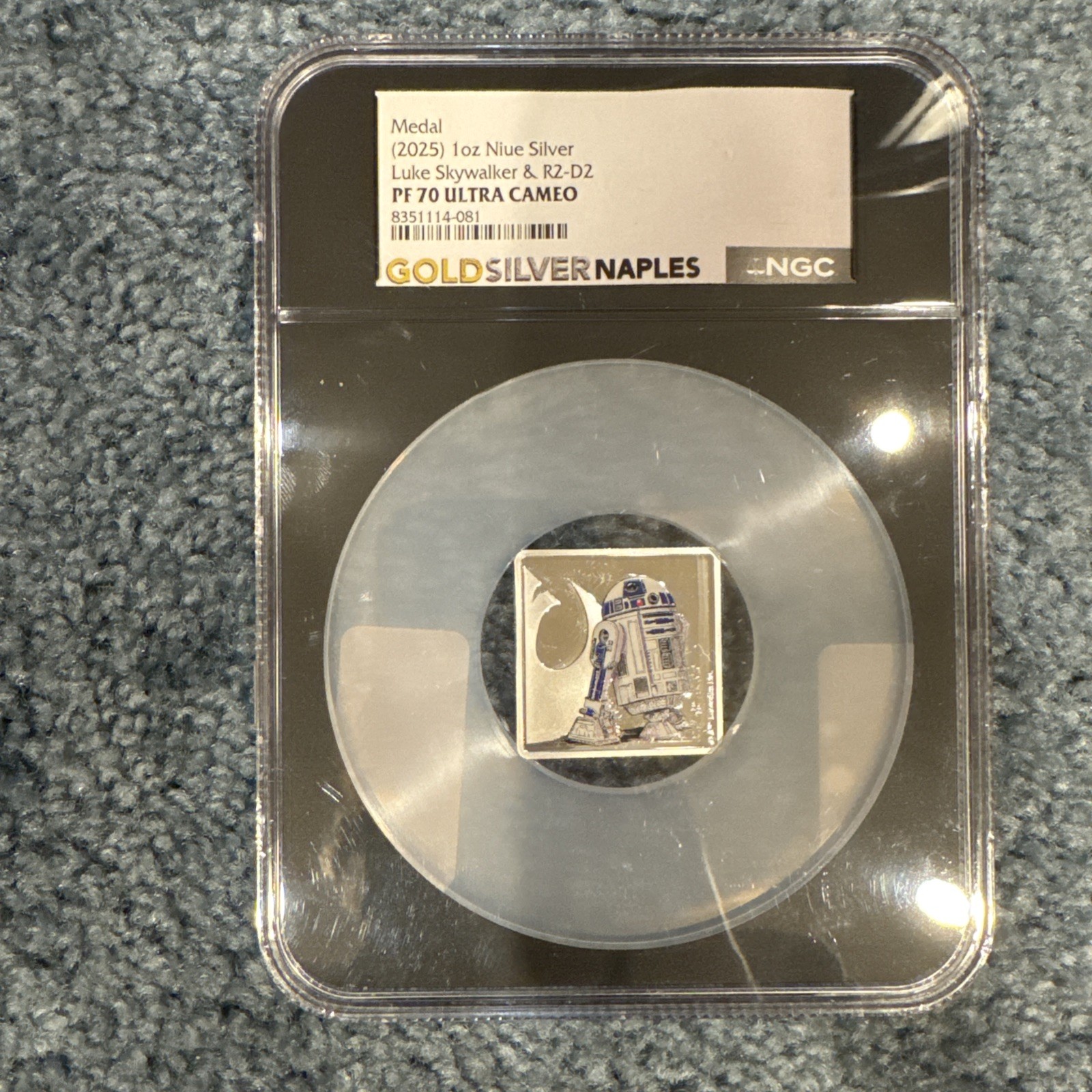 2025 Niue 1 oz Silver Star Wars Luke Skywalker R2-D2 NGC PF70 Ultra Cameo