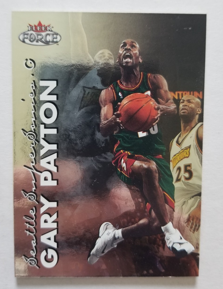 1999-00 Fleer Force Basketball Card Gary Payton #153 Seattle SuperSonics