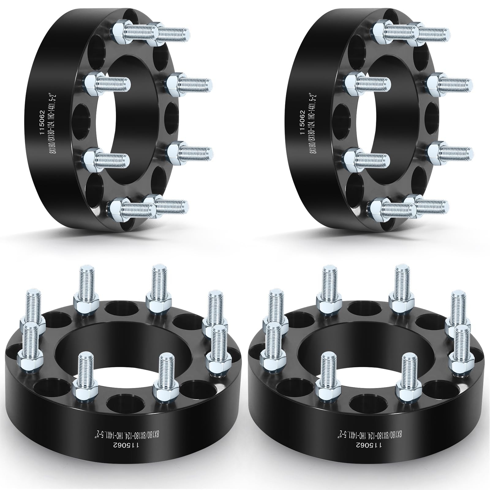 4PCS 2in 8x180 Wheel Spacers for Chevy Silverado 2500 11-18