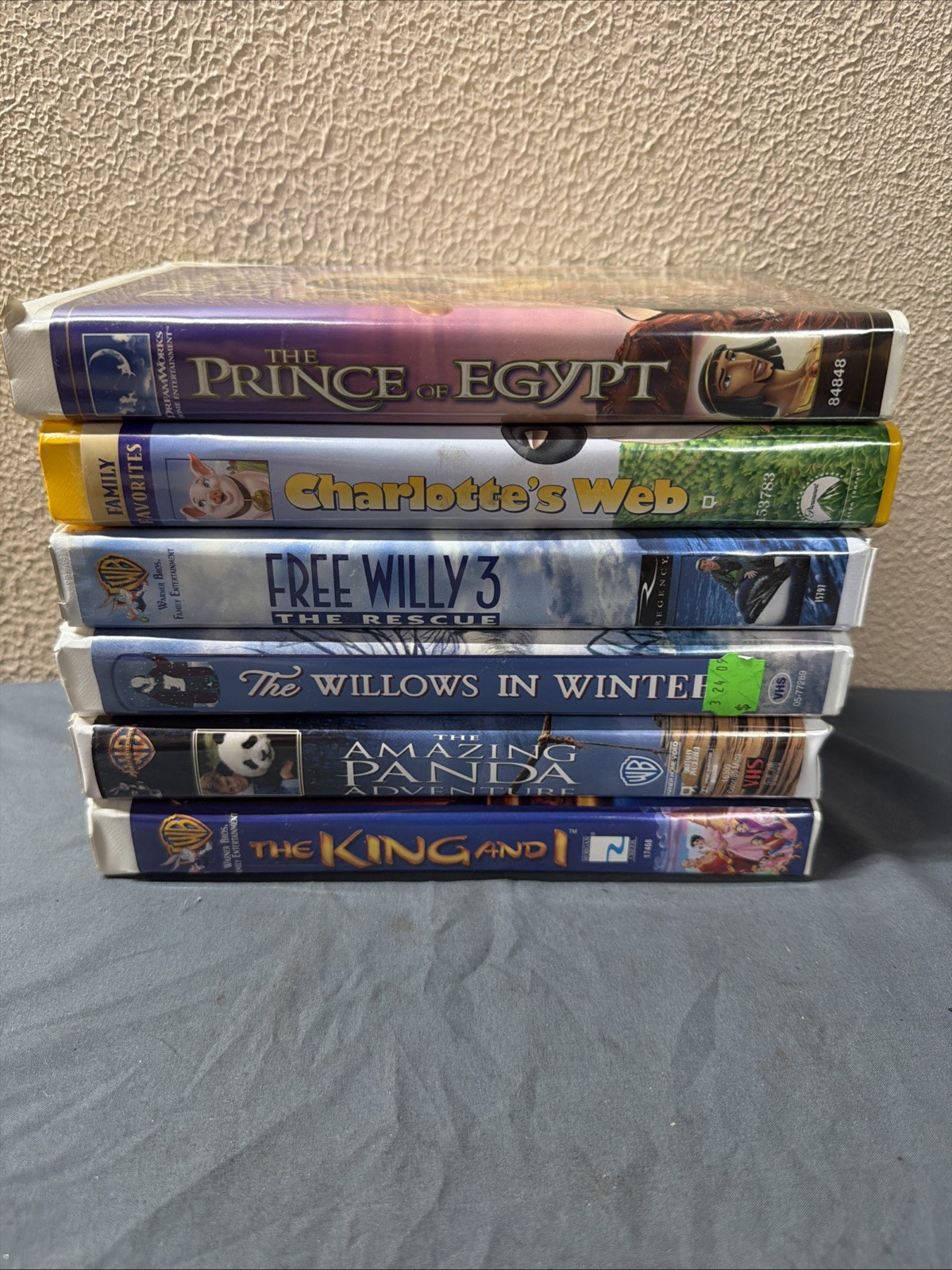 Vintage Clamshell Family VHS Tapes Lot Of 6