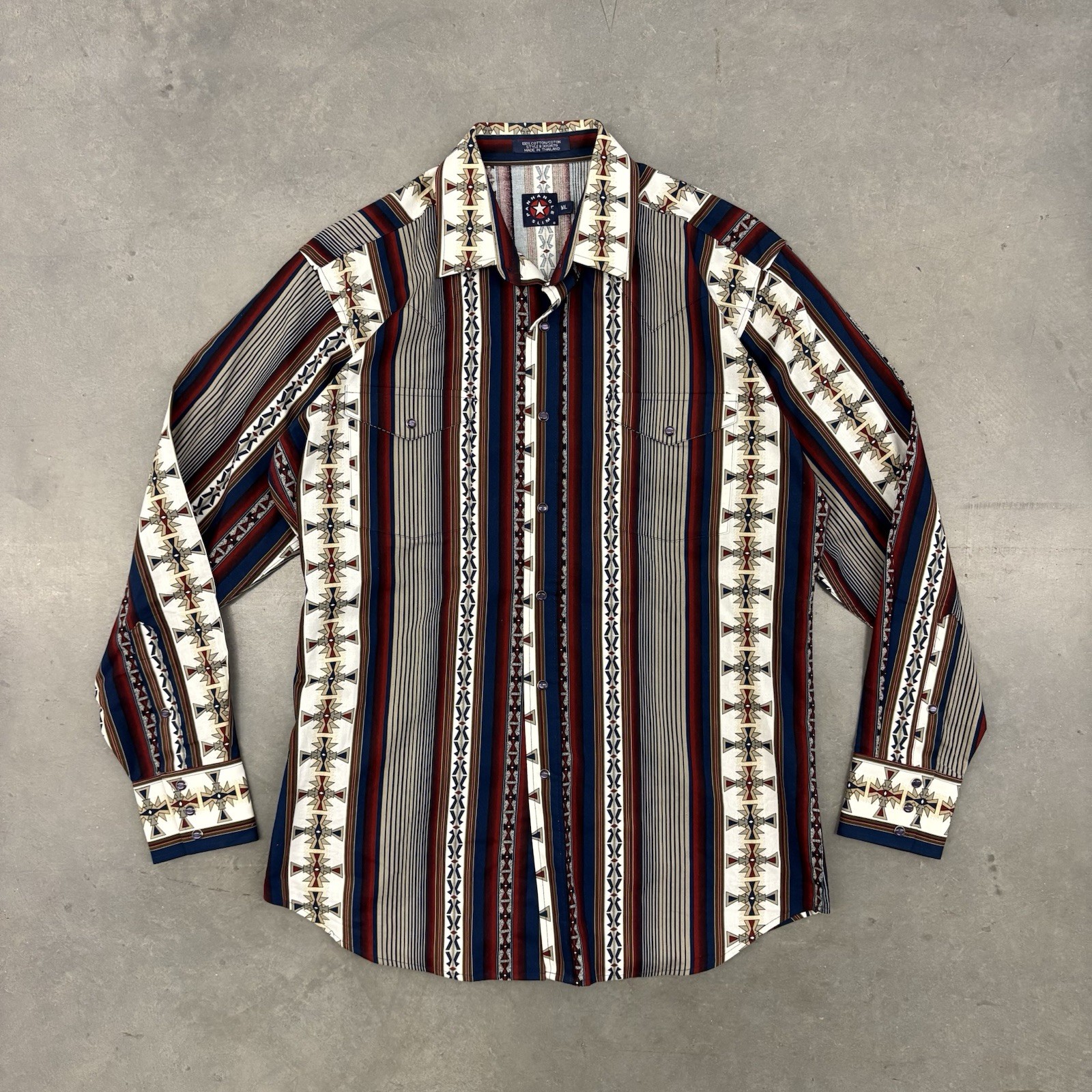 Vintage Panhandle Slim Aztec Pearl Snap Button Down Men’s Large Vintage Panhandle Slim Aztec Pearl Snap Button Down Men’s Large