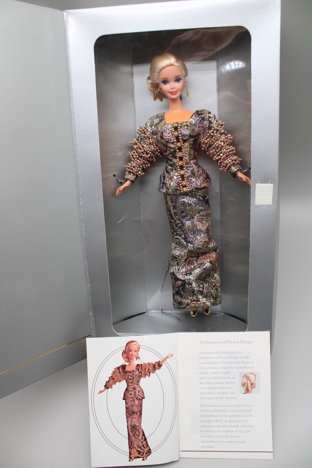 Barbie Christian Dior Barbie Doll In Dress Limited Edition 1995 Mattel 13168
