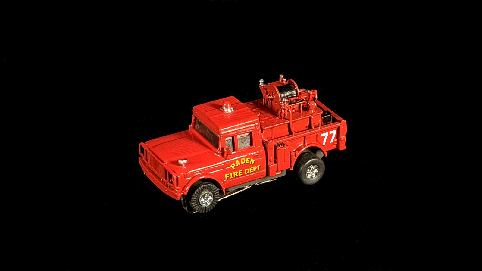 1968 Kaiser Jeep Fire Truck Slot Car Body Kit Fits T-Jet Chassis (Not Inc.)