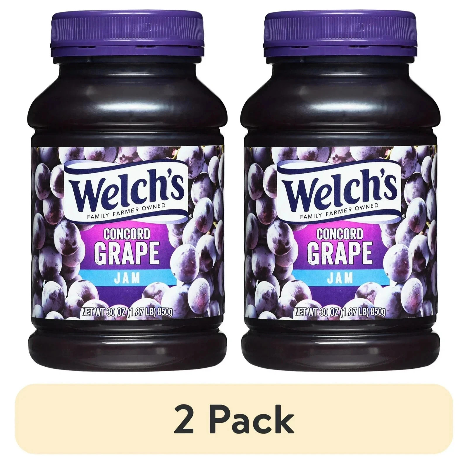 (2 pack) Welch\'s Concord Grape Jam, 30 oz Jar... (2 pack) Welch\'s Concord Grape Jam, 30 oz Jar...