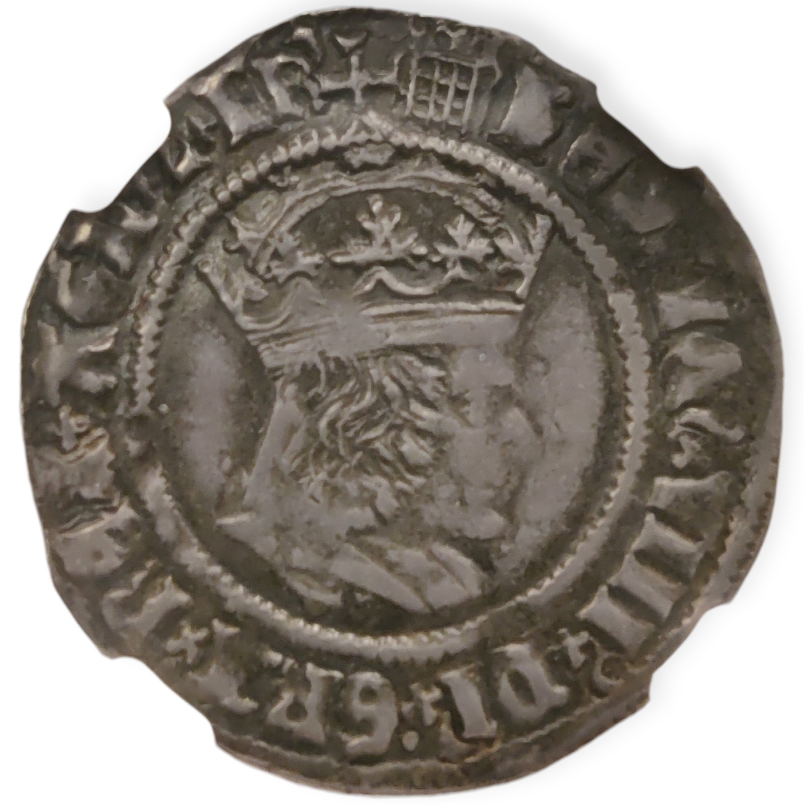 NGC XF45 1509-26 Henry VIII Groat 1st Coinage Portcullis England Hammered Silver