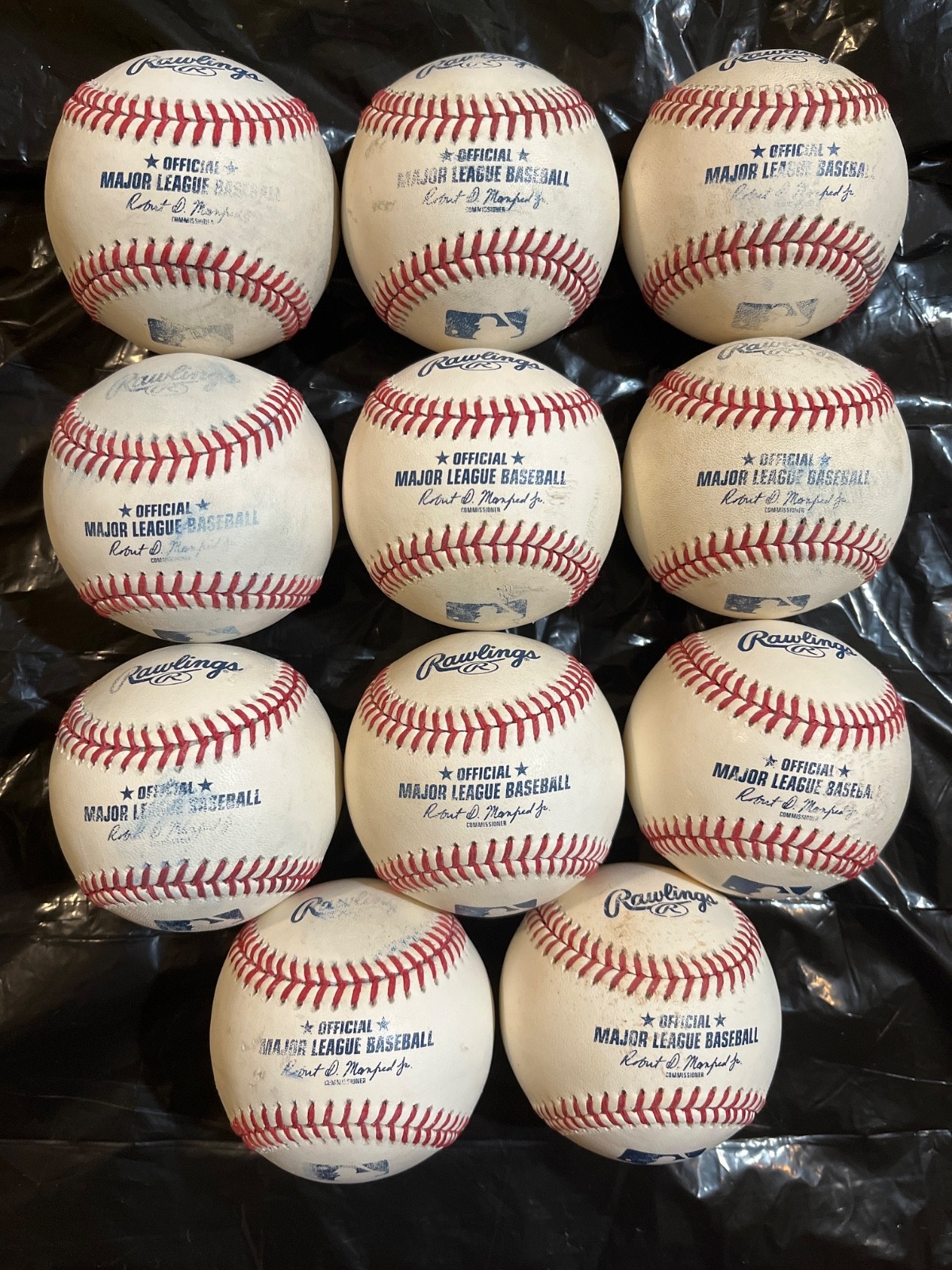 11 OFFICIAL RAWLINGS MAJOR LEAGUE BASEBALLS, MANFRED JR 11 OFFICIAL RAWLINGS MAJOR LEAGUE BASEBALLS, MANFRED JR