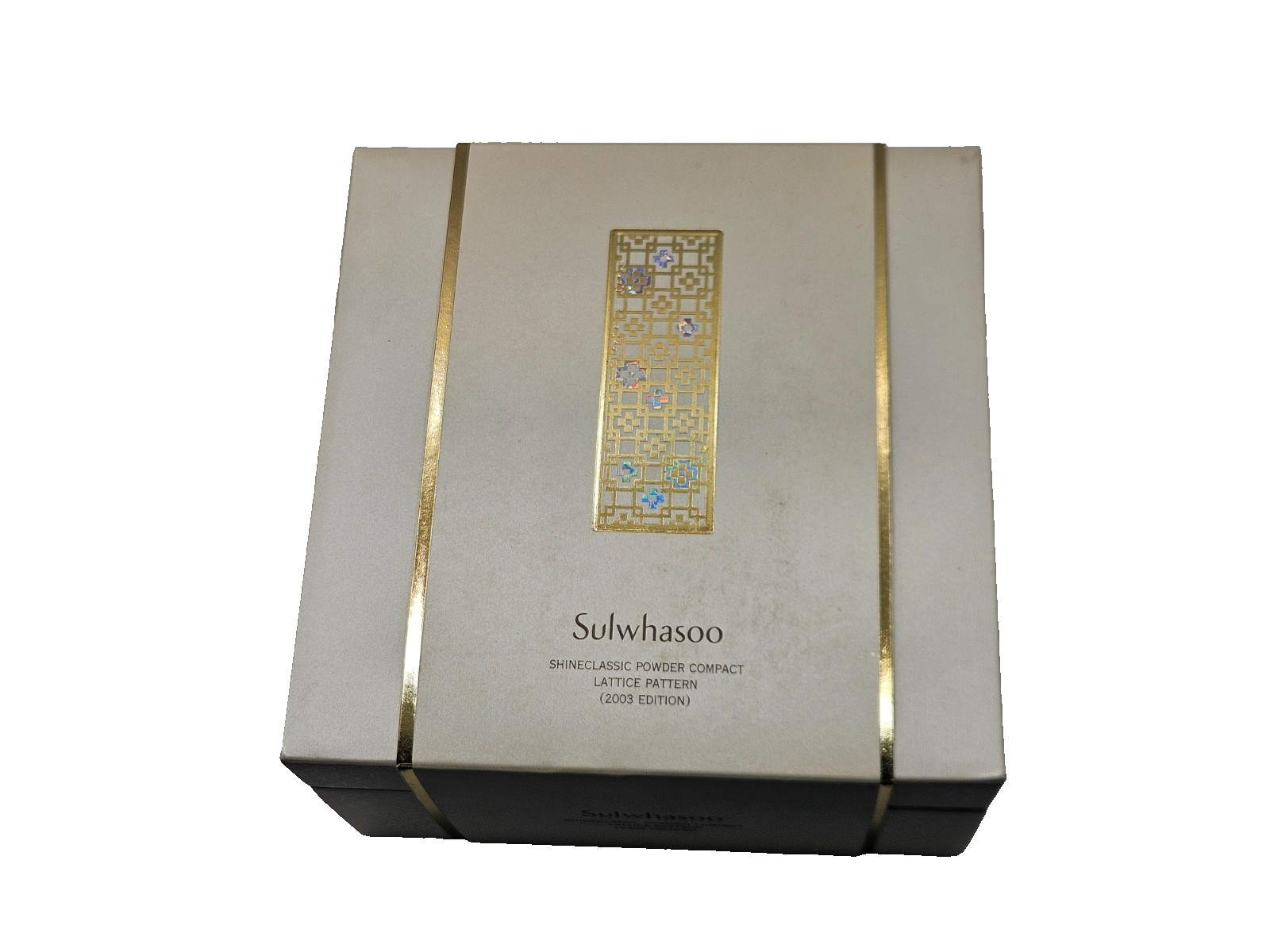 Rare, Exquisite Sulwhasoo Shineclassic Powder Compact Lattice 2003 Edition