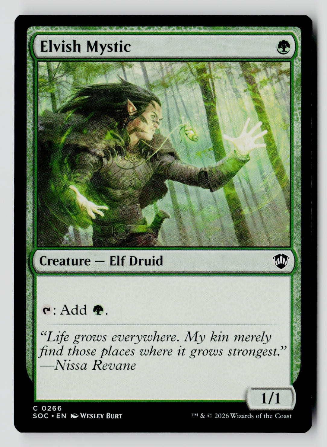 Elvish Mystic 266 C MTG SOC NM