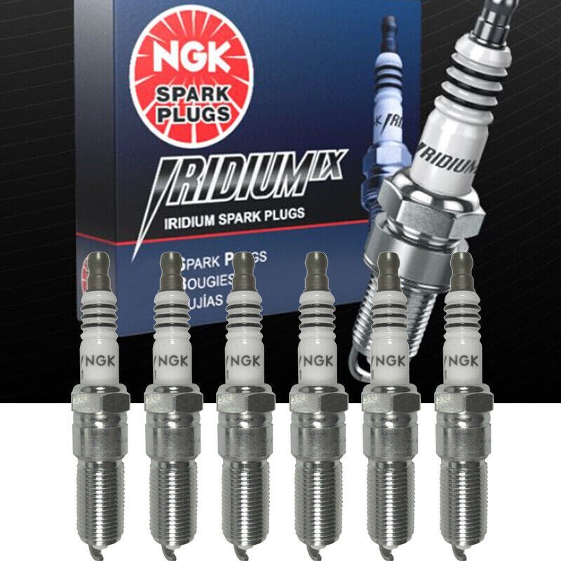 Genuine NGK Iridium IX Spark Plugs LZTR5AIX13 for Chrysler/ Dodge/ Jeep Set of 6