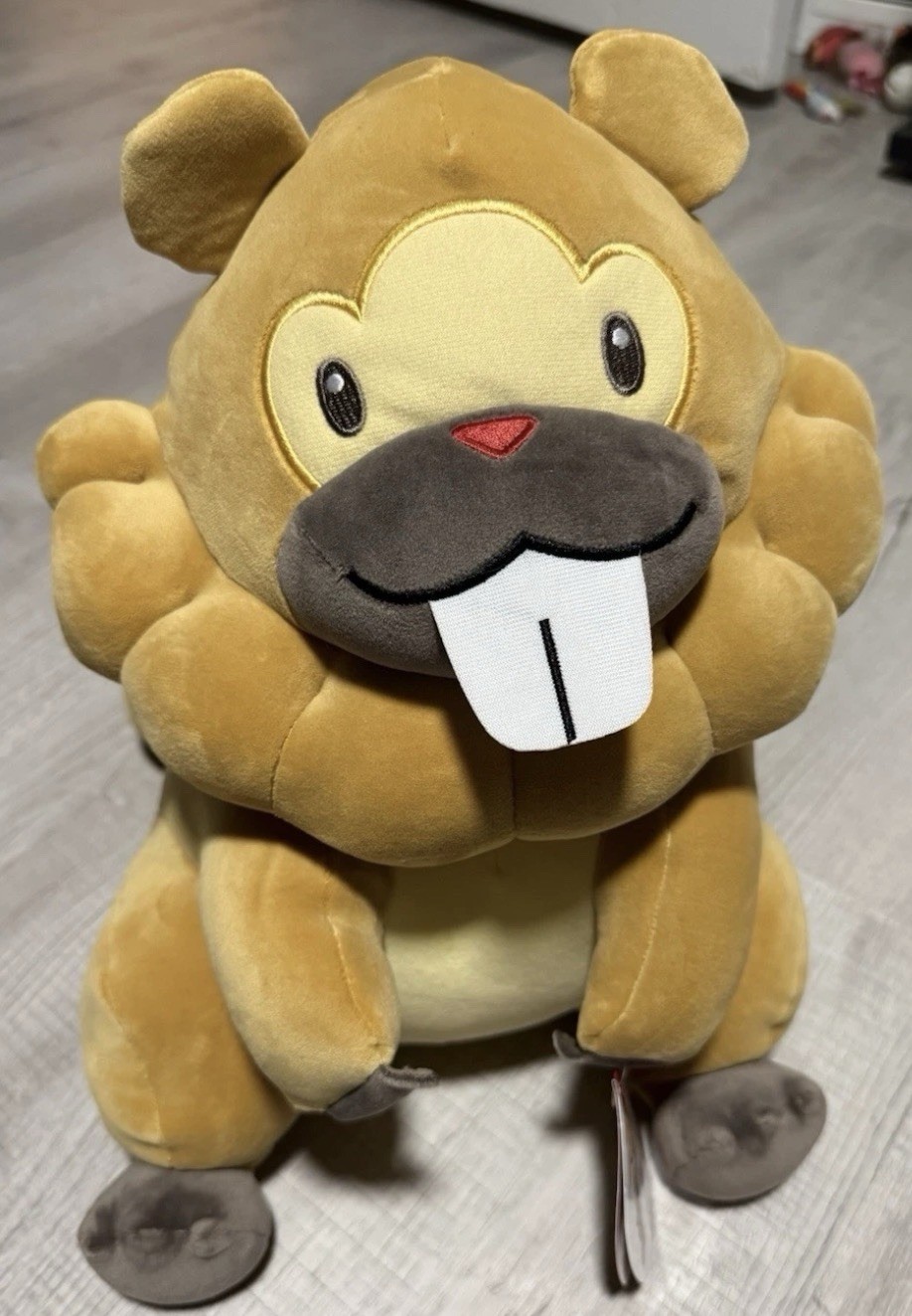 New Bidoof 14” Plush Round 1 Exclusive NWT Pokemon Licensed - US Seller