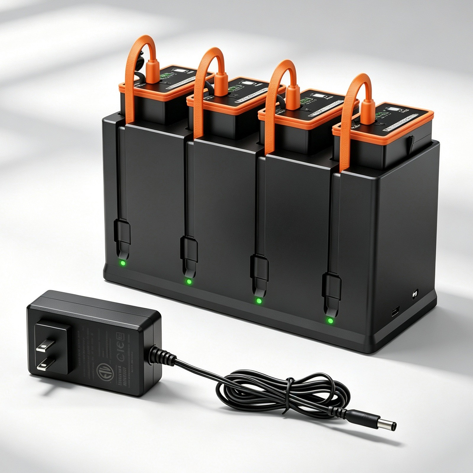 4Pack 6700mAh Battery & Charger for Moultrie Cellular Trail Camera Edge 2/Edge 3