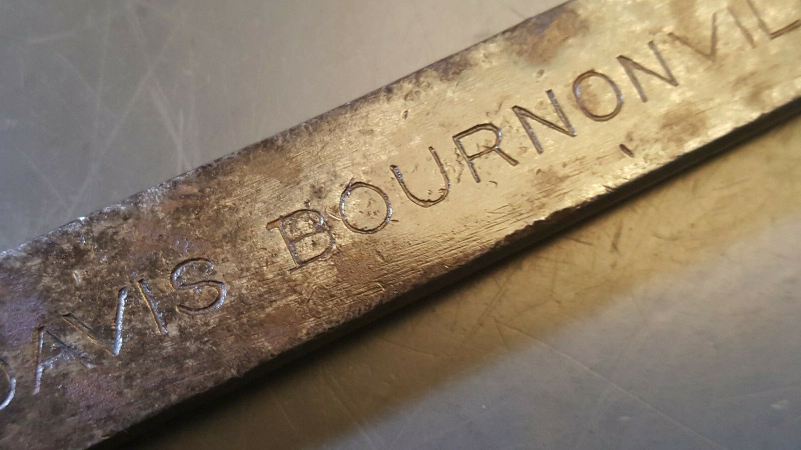 Vtg Davis Bournonville Open-end Wrench No. 261 (modified) 7.75 Vtg Davis Bournonville Open-end Wrench No. 261 (modified) 7.75