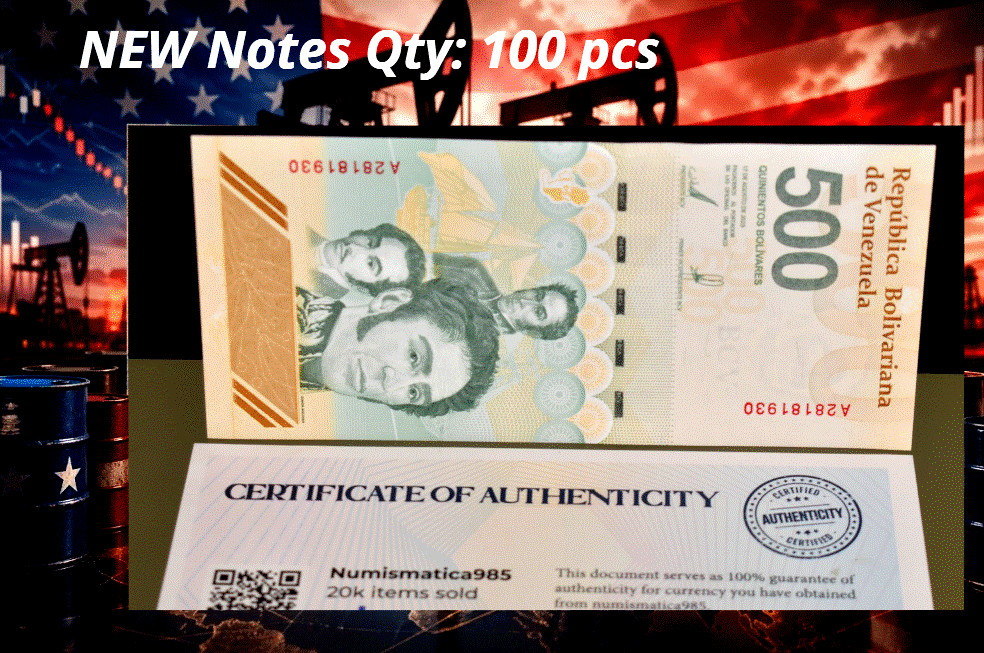 VENEZUELA 500 DIGITALES 100 pcs 😊😊😊  500 Million Bolívares NEW NOTES COA #4.