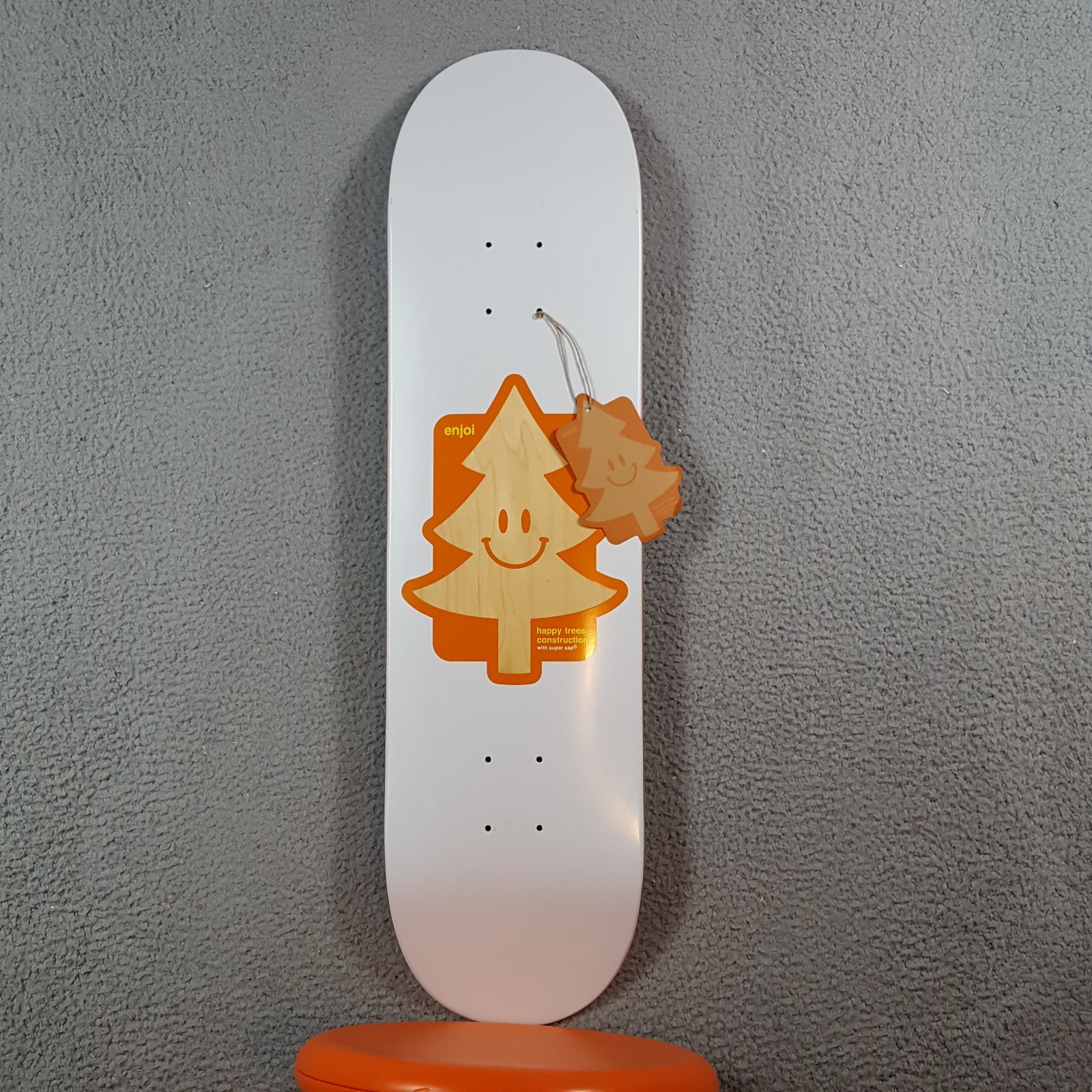 Enjoi Happy Trees Construction Super Sap Tree Skateboard Deck 8.25 BRAND NEW