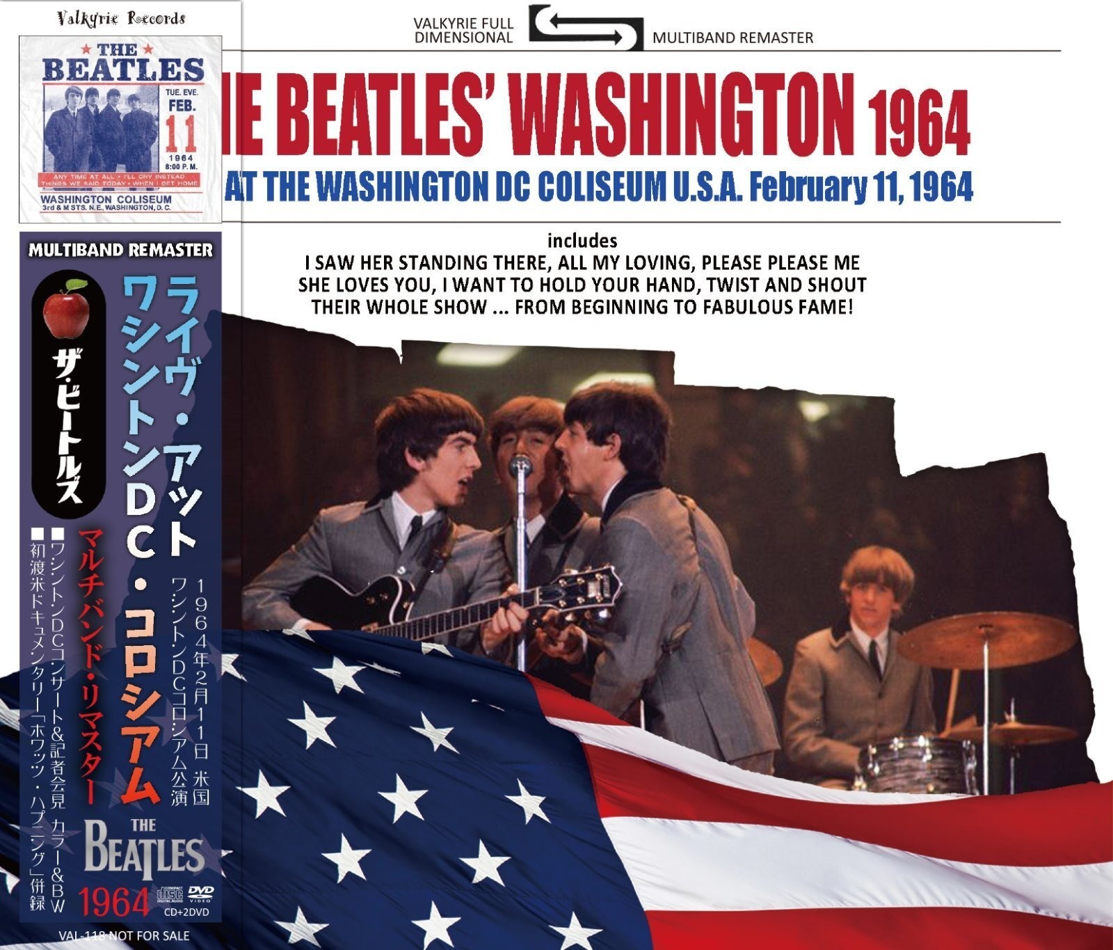 THE BEATLES / 1964 THE BEATLES’ WASHINGTON (CD+2DVD)