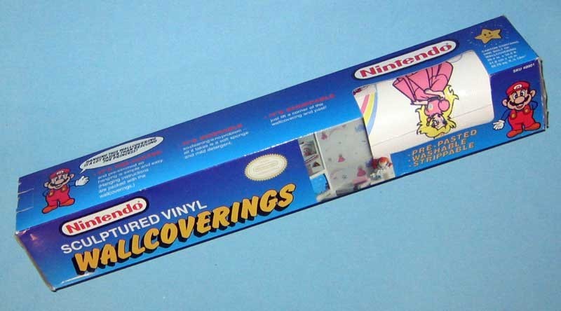 Vintage 1989 Nintendo Princess Peach Wallpaper Kids Game Girls Mario Bros — NOS