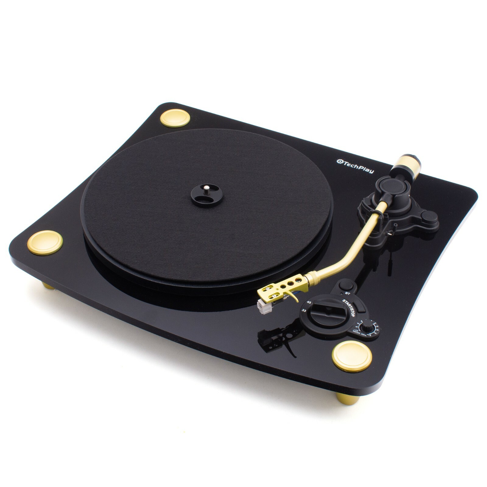 TechPlay Ghost, 2 Speed Belt Driven Turntable. Connects to Your Bluetooth Speakr