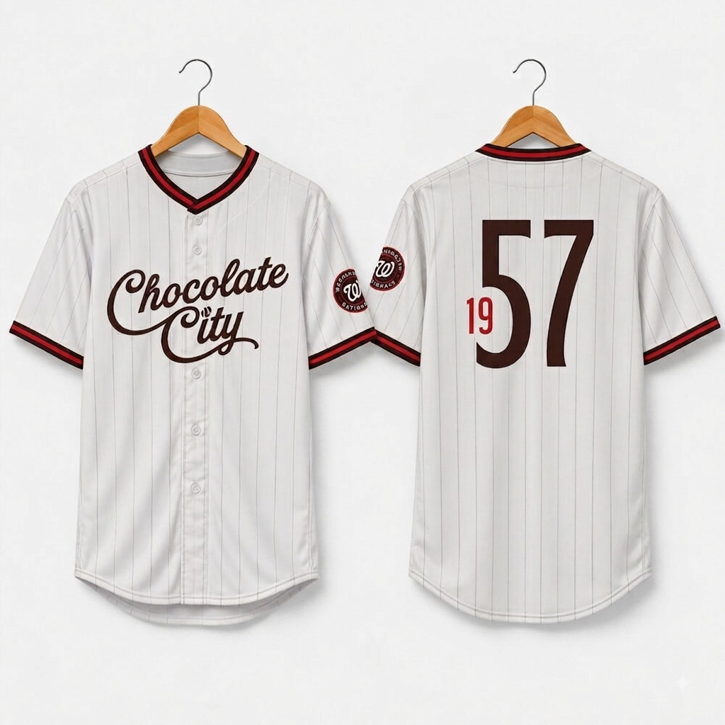 Nationals African American Heritage Day 2026 Chocolate City  Printed Jersey