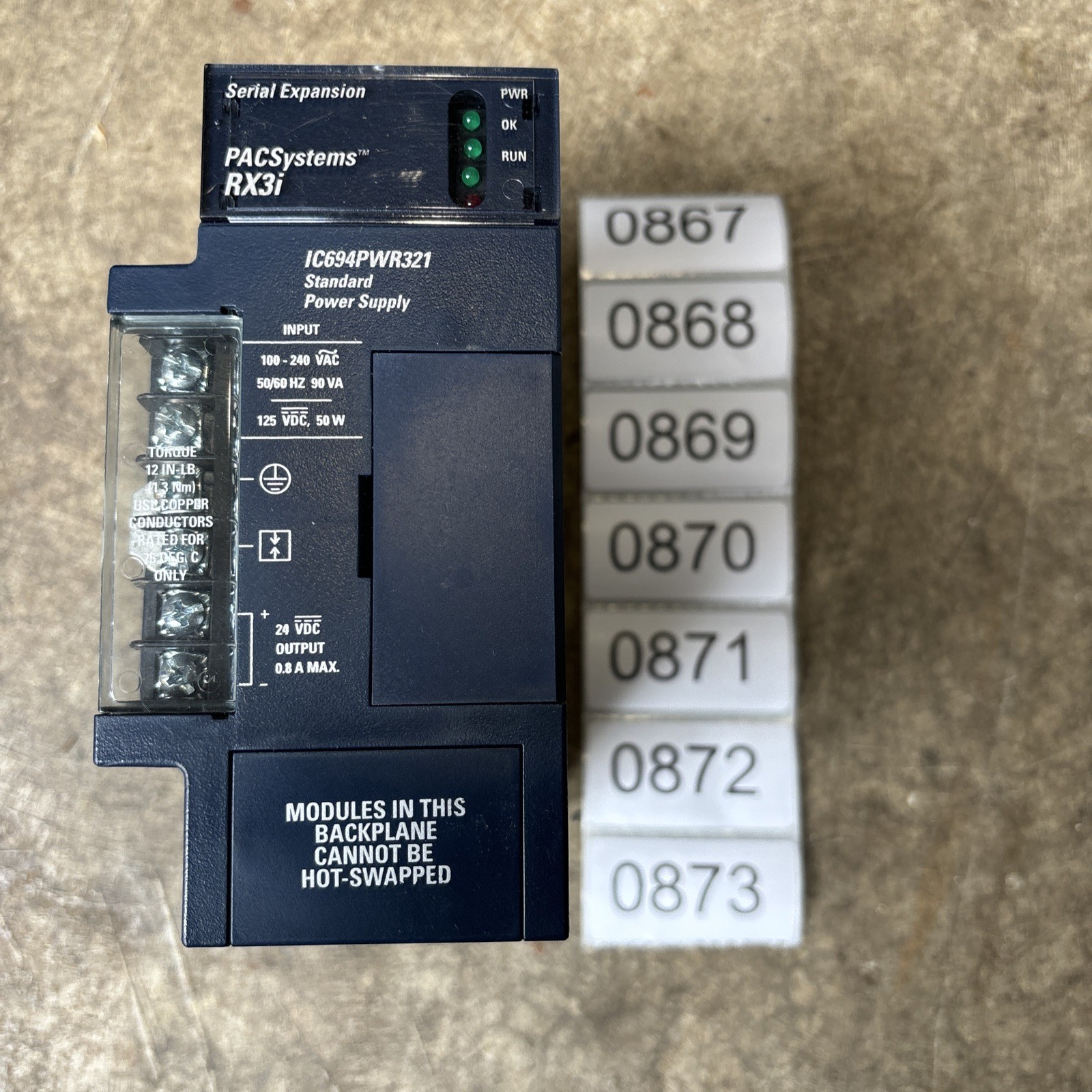 GE FANUC IC694PWR321B Pacsystems RX3i IC694PWR321 GE FANUC IC694PWR321B Pacsystems RX3i IC694PWR321