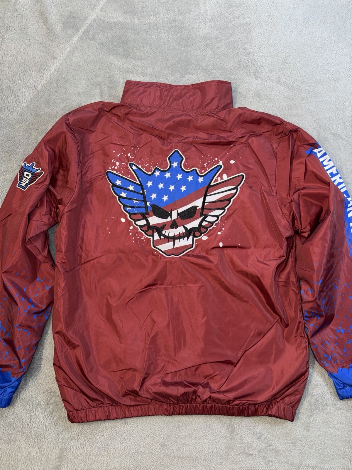 NEW Cody Rhodes Nightmare Zip Windbreaker WWE SHOP Jacket Mens Size XL Red