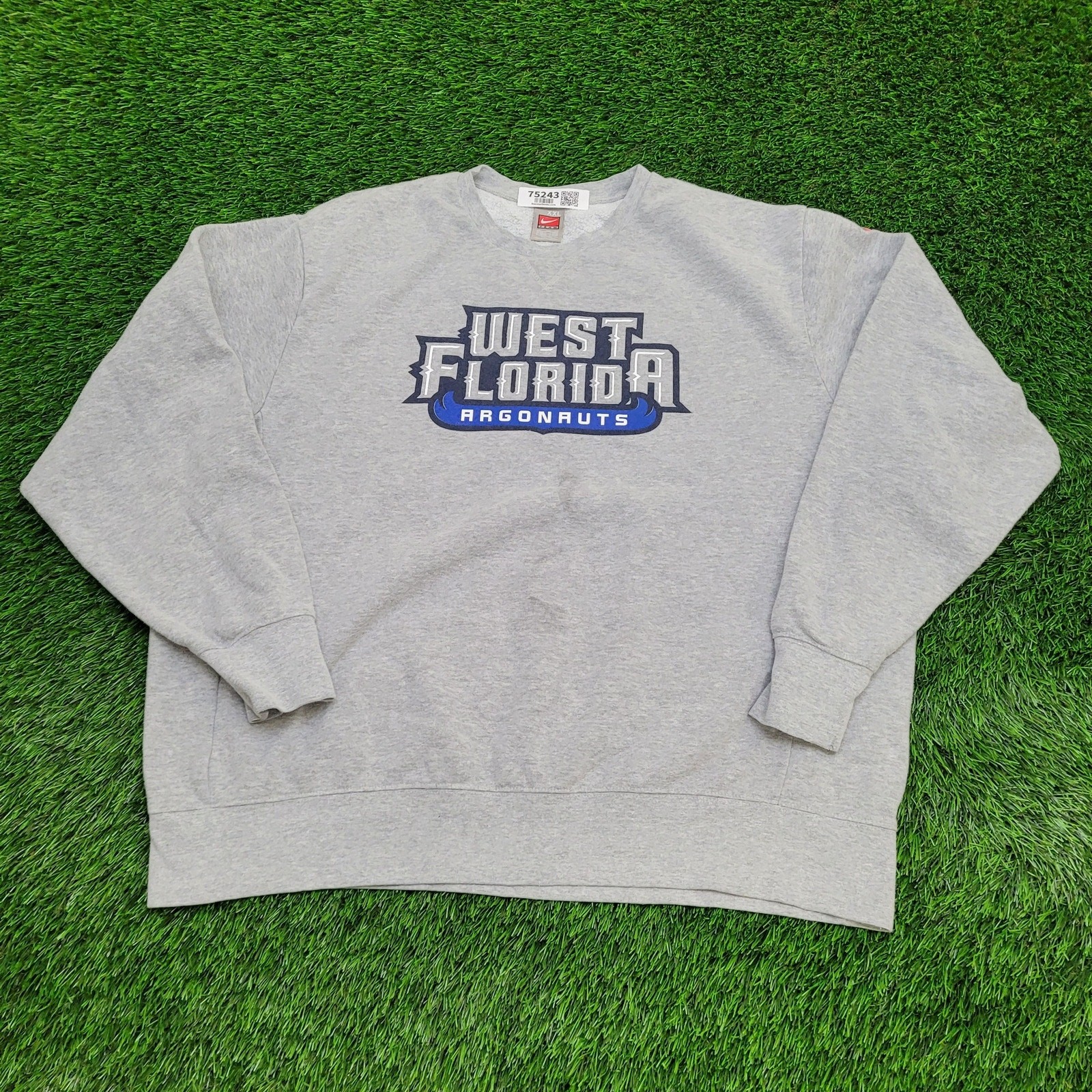 Vintage NIKE West Florida Sweatshirt 2XL 29x29 Boxy Baggy