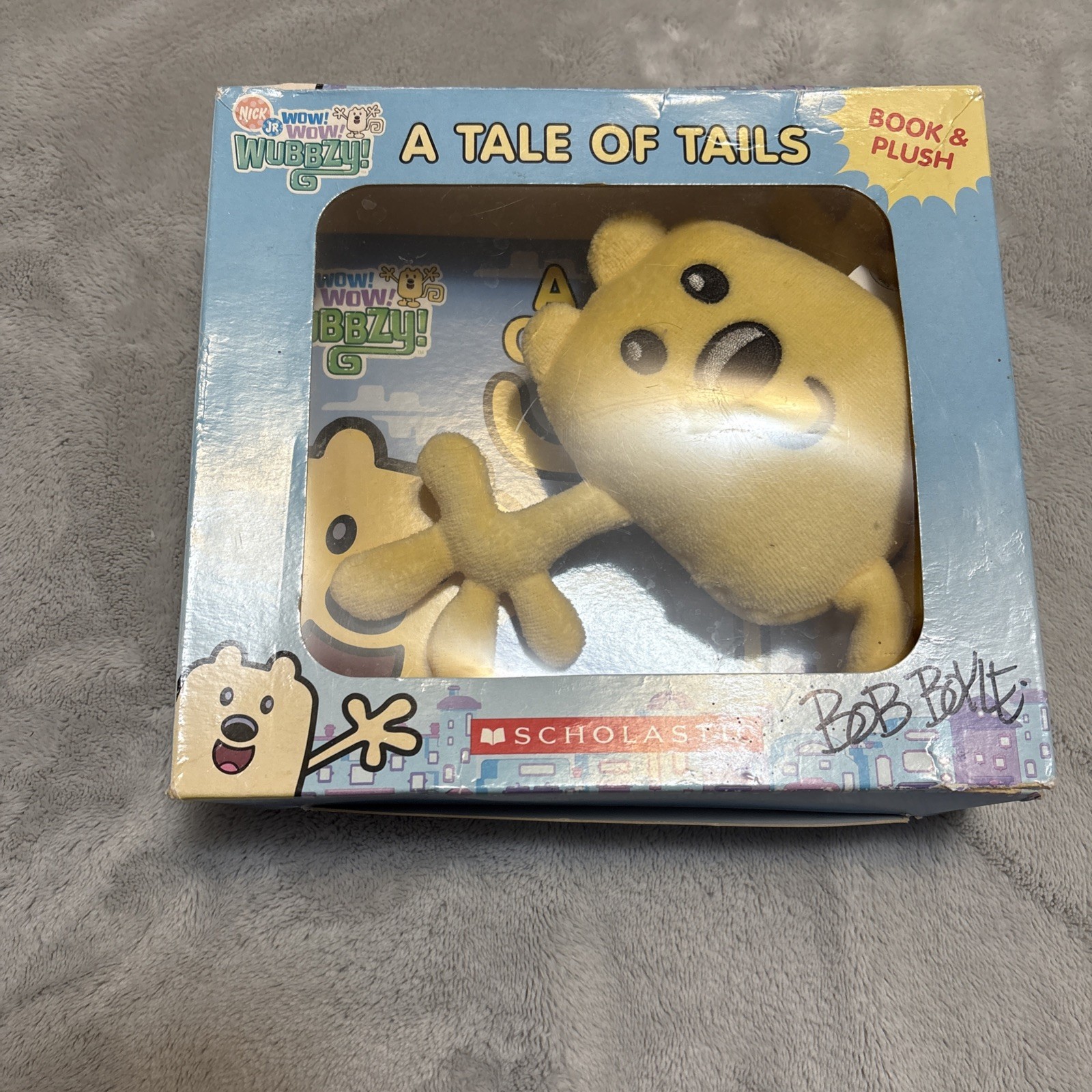 Vtg 2007 Wow Wow Wubbzy Scholastic Book & Plush Box Set Nick Jr Rare Toy Vtg 2007 Wow Wow Wubbzy Scholastic Book & Plush Box Set Nick Jr Rare Toy