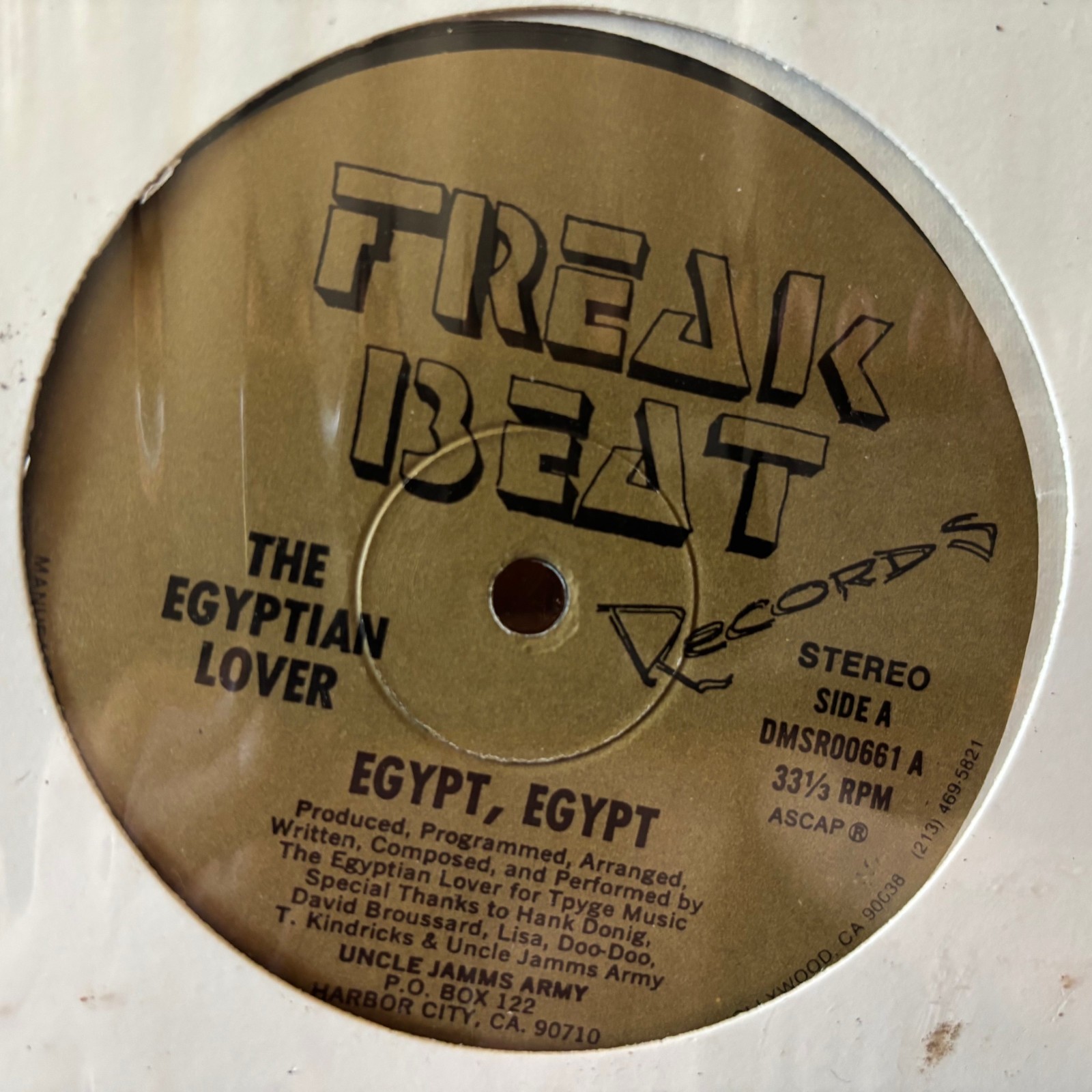 EGYPT EGYPT IN SHRINK THE EGYPTIAN LOVER VINYL 12