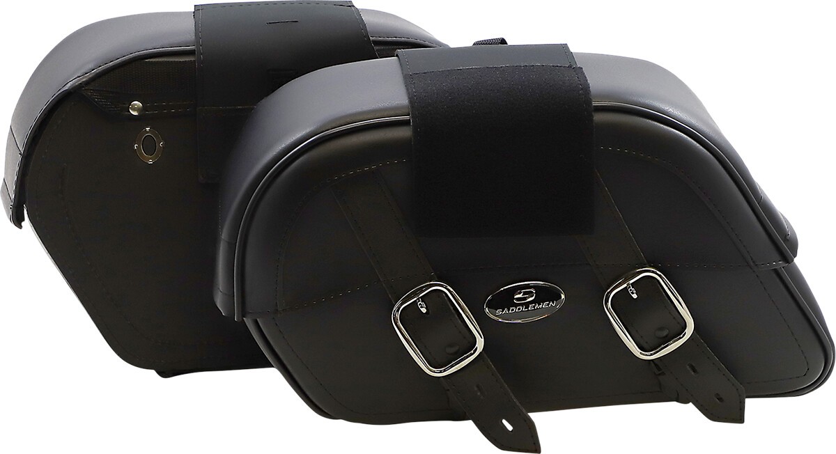 Saddlemen Drifter Slant Saddlebag Throw-Over Large Black 3501-0319