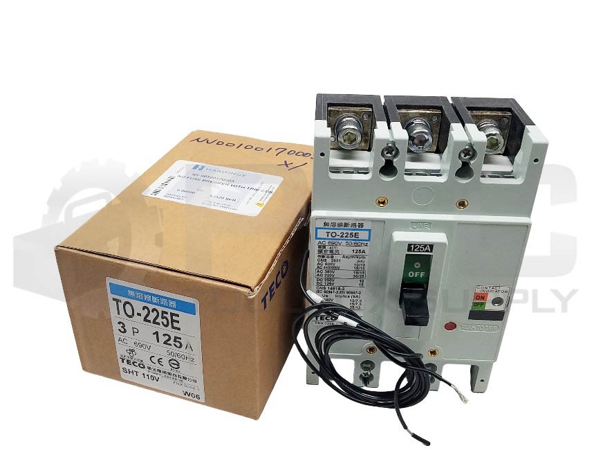 NEW TECO T0-225E CIRCUIT BREAKER