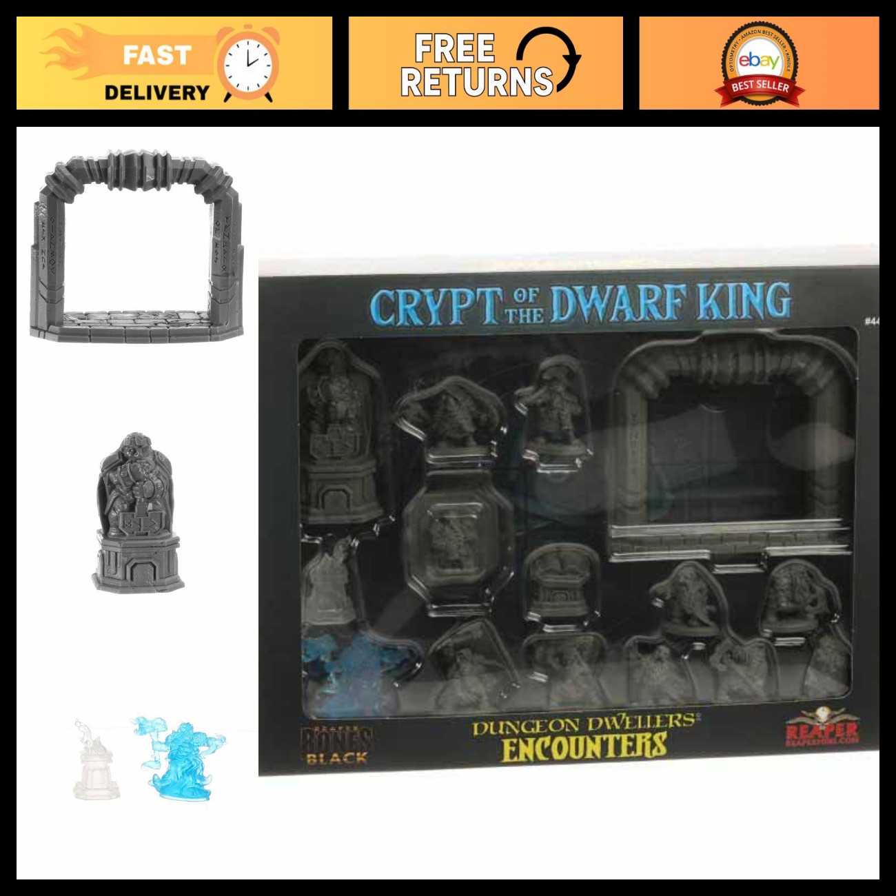 Dungeon Dwellers Encounters: Crypt of the Dwarf King - Tabletop RPG Adventure