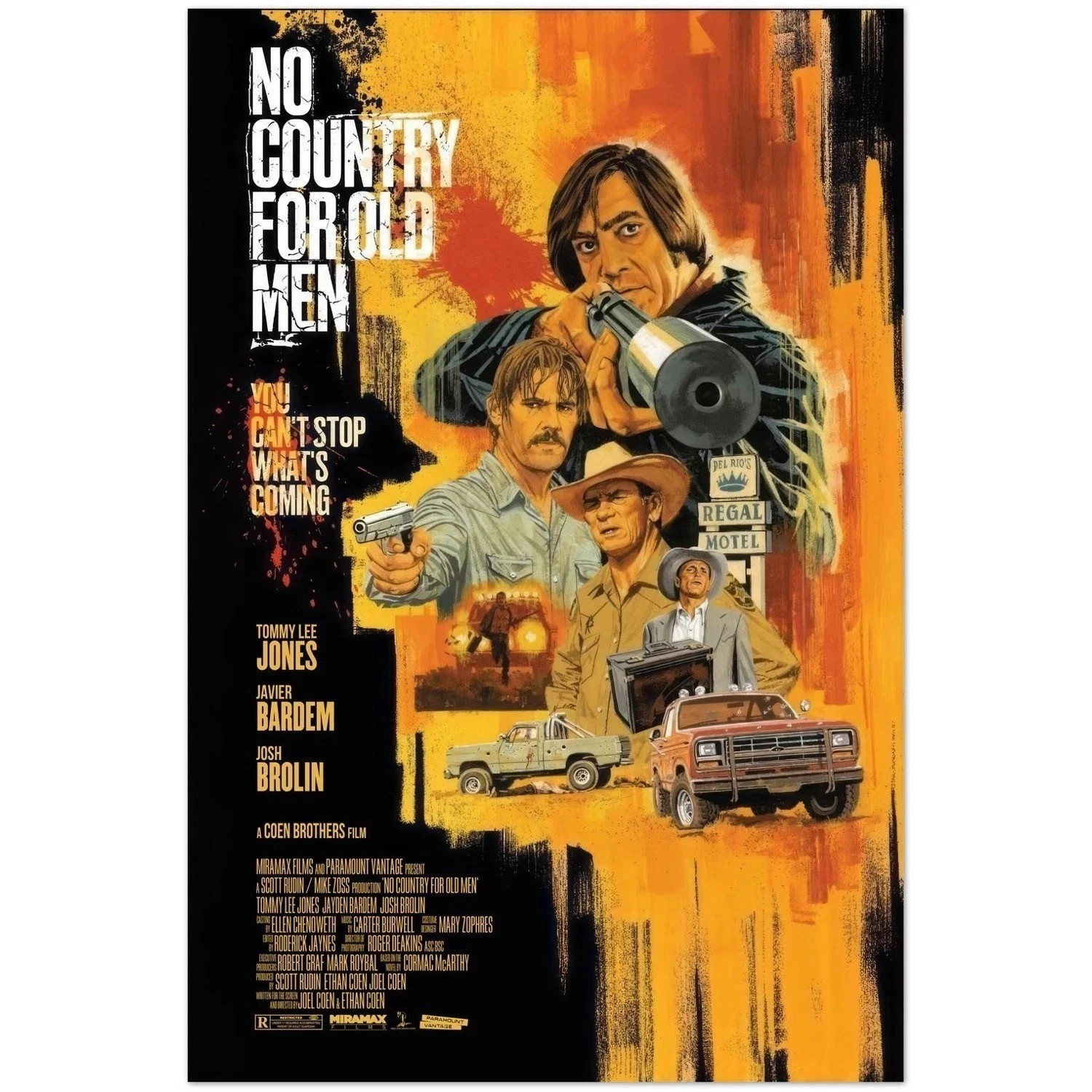 No Country for Old Men Movie Poster No Country for Old Men Movie Poster