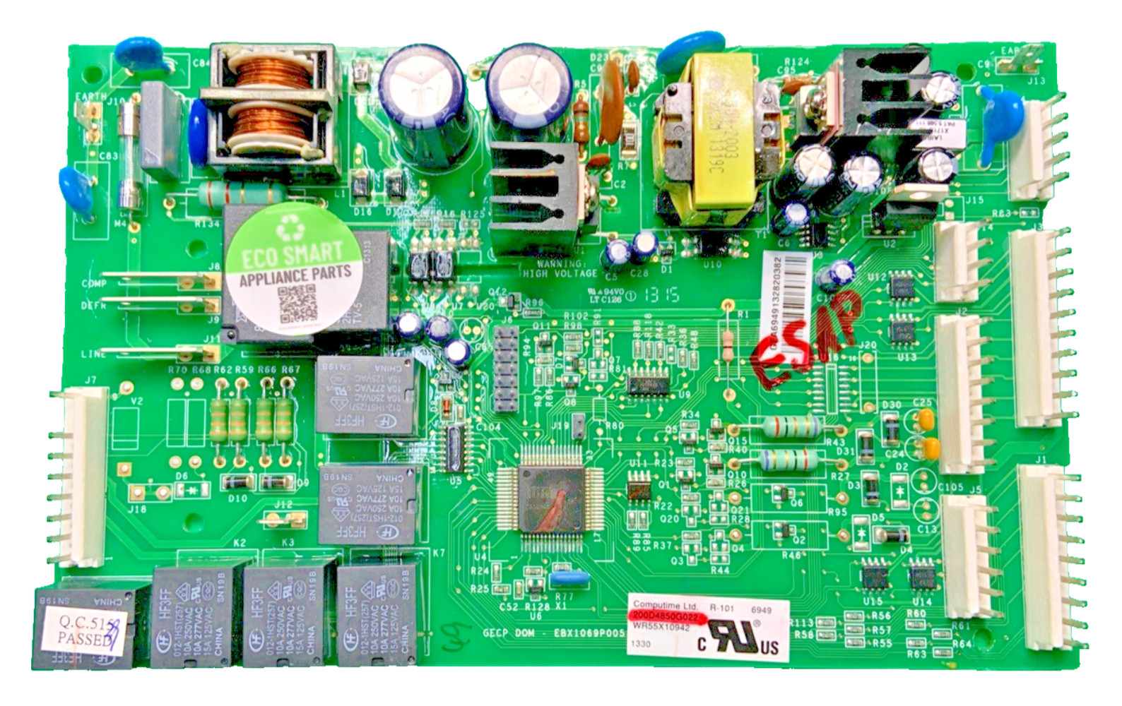 200D4850G022 OEM GE Refrigerator Main Control Board Replacement