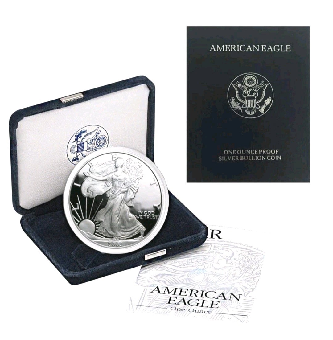 2003-P Proof American Silver Eagle Dollar $1 Box & COA US Mint Bullion 2003-P Proof American Silver Eagle Dollar $1 Box & COA US Mint Bullion