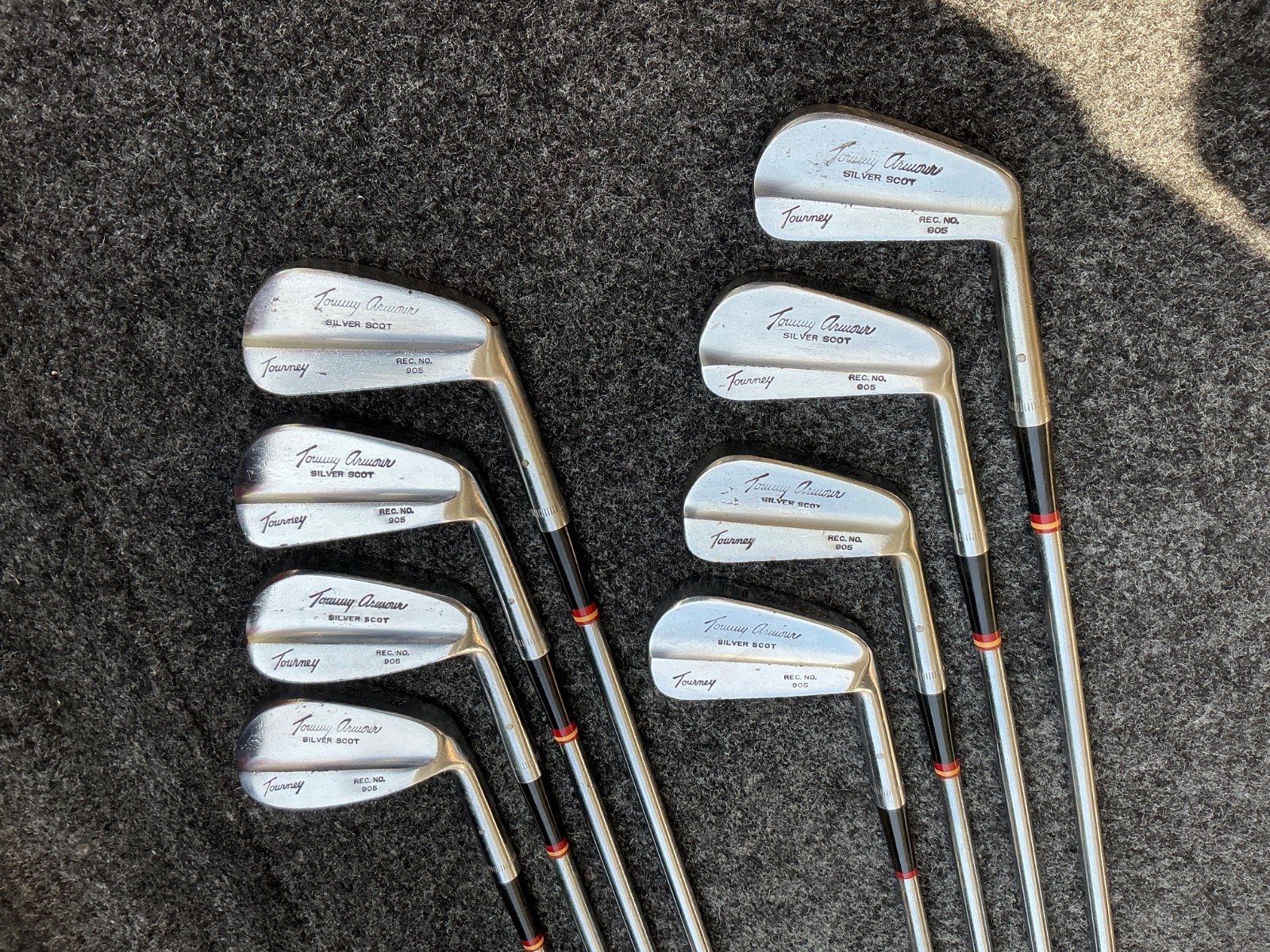 VINTAGE MacGregor Tommy Armour Silver Scot Tourney Rec No 905 2-9 IRON SET