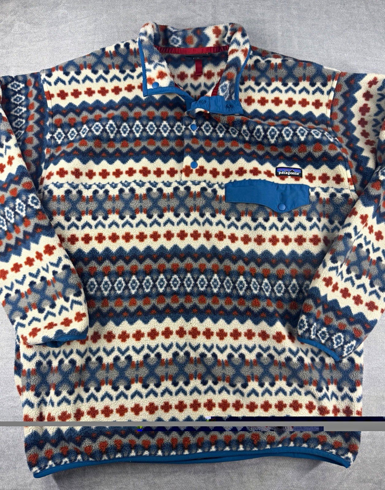 Patagonia Synchilla Snap-T Mens XL Fleece Pullover Geometric Pockets Aztec Patagonia Synchilla Snap-T Mens XL Fleece Pullover Geometric Pockets Aztec