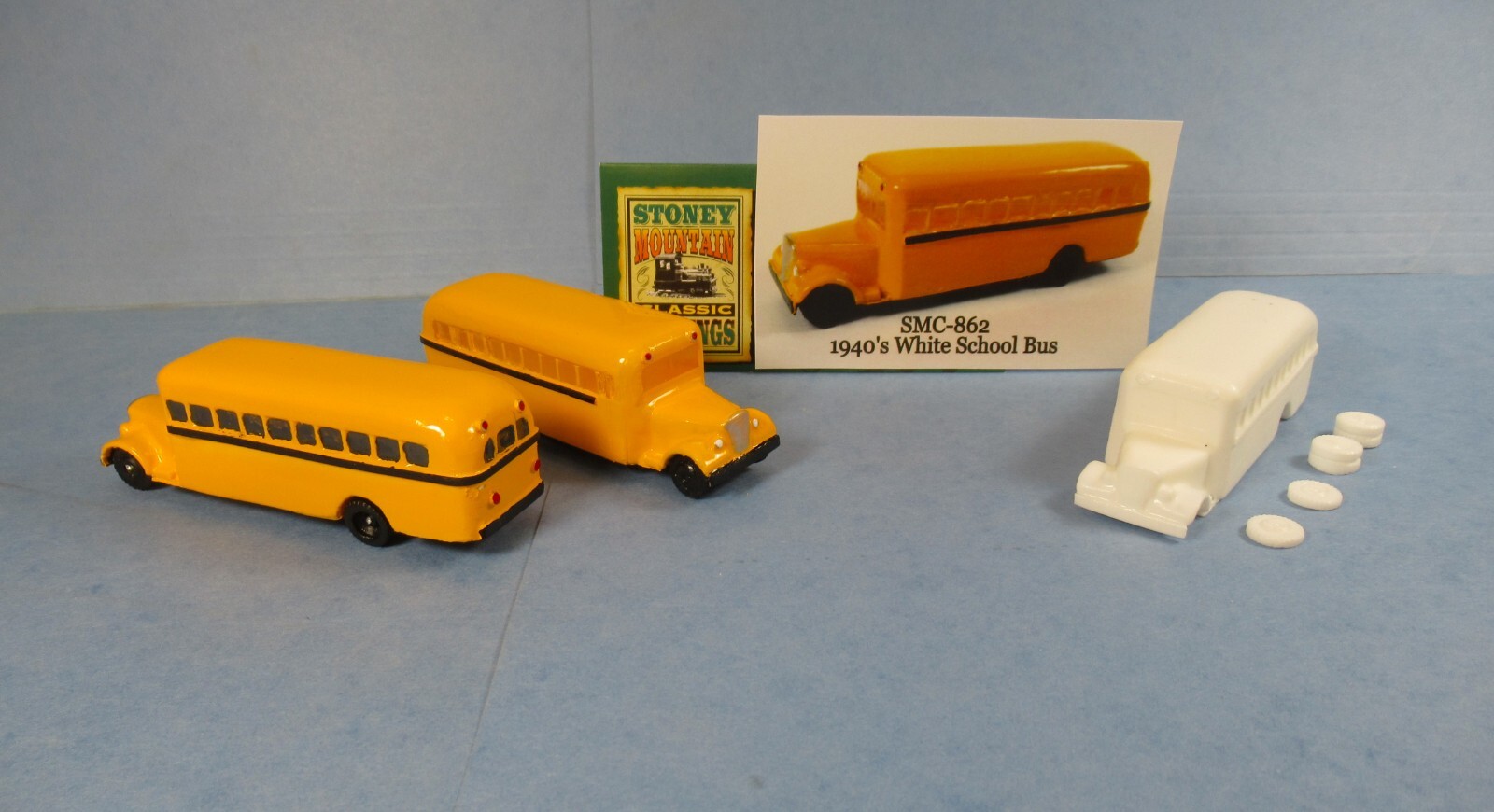 New SMC-862 1940's White School Bus HO-1/87 Scale White Resin Kit New SMC-862 1940's White School Bus HO-1/87 Scale White Resin Kit