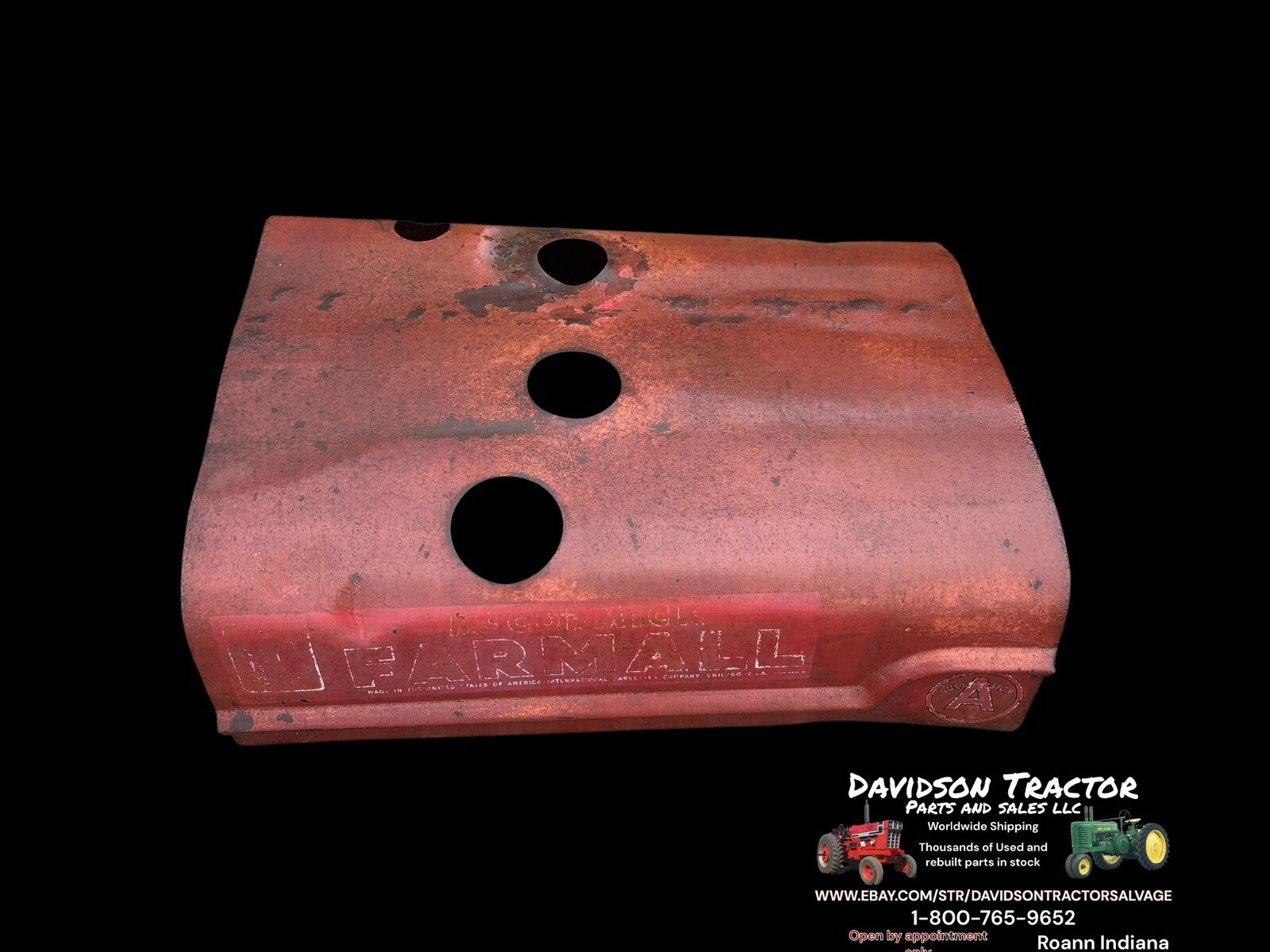 IHC Farmall Super A SA Hood Engine Cover Antique Tractor IHC Farmall Super A SA Hood Engine Cover Antique Tractor