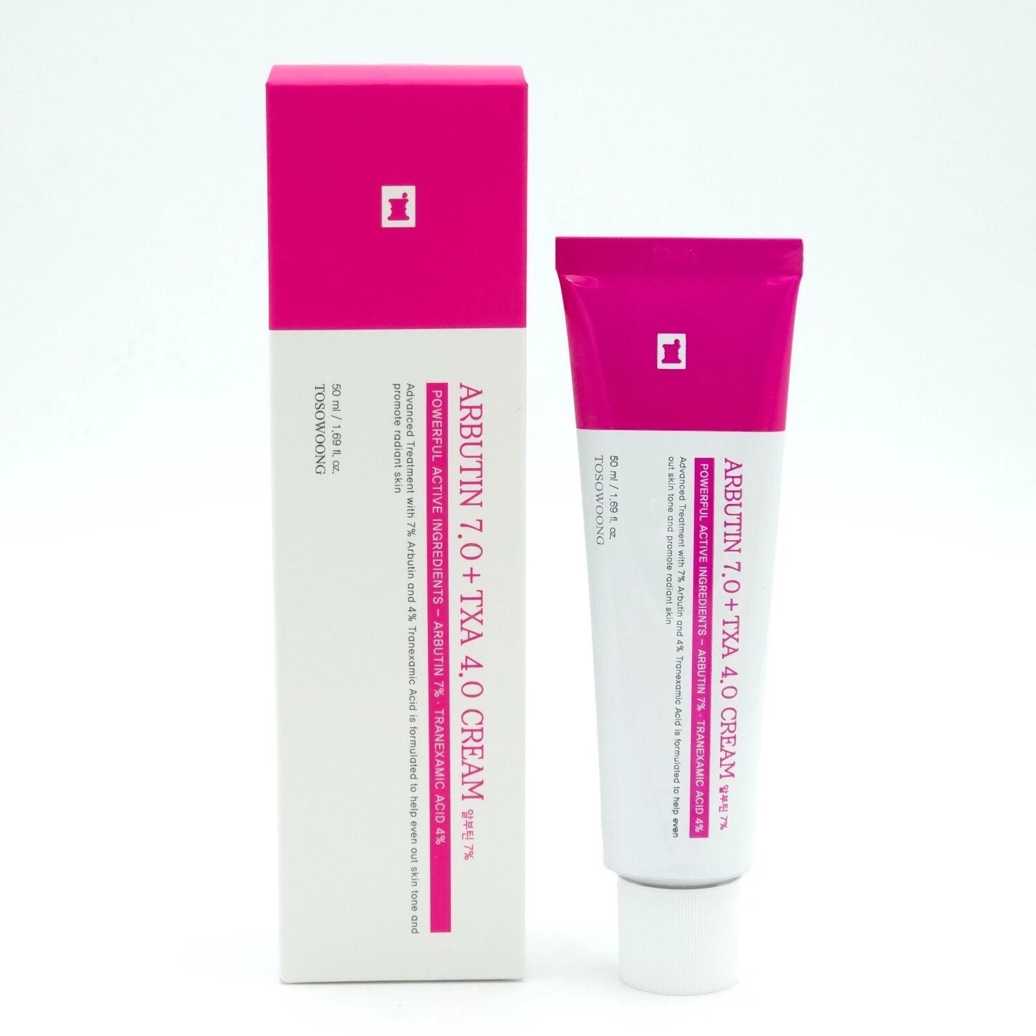 TOSOWOONG Arbutin 7% Tranexamic Acid 4% TXA Whitening Cream Korean Skincare 50ml