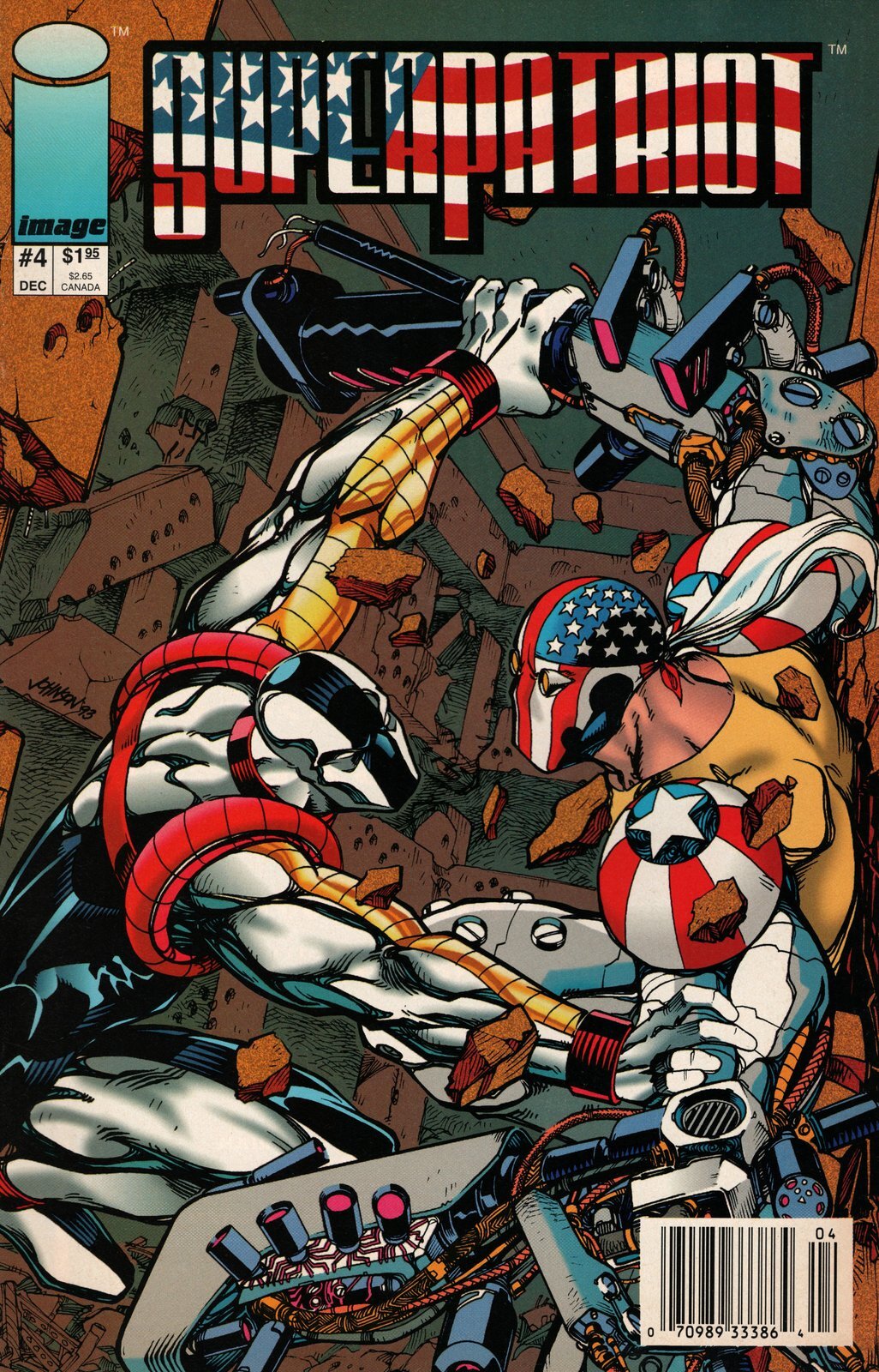 Superpatriot #4 Newsstand Cover (1993) Image Comics Superpatriot #4 Newsstand Cover (1993) Image Comics