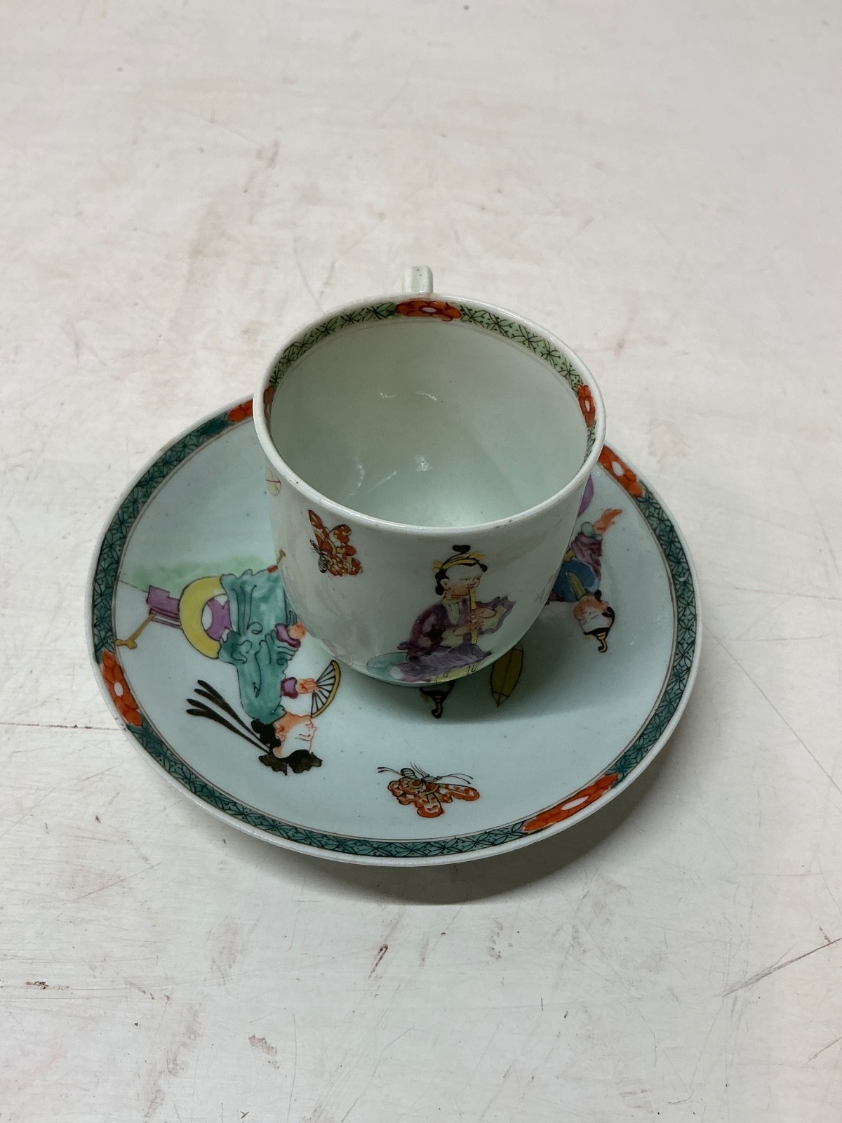 RARE 18thC First Period Worcester Teapot Chinese Family Chinoiserie EX ZORENSKY 