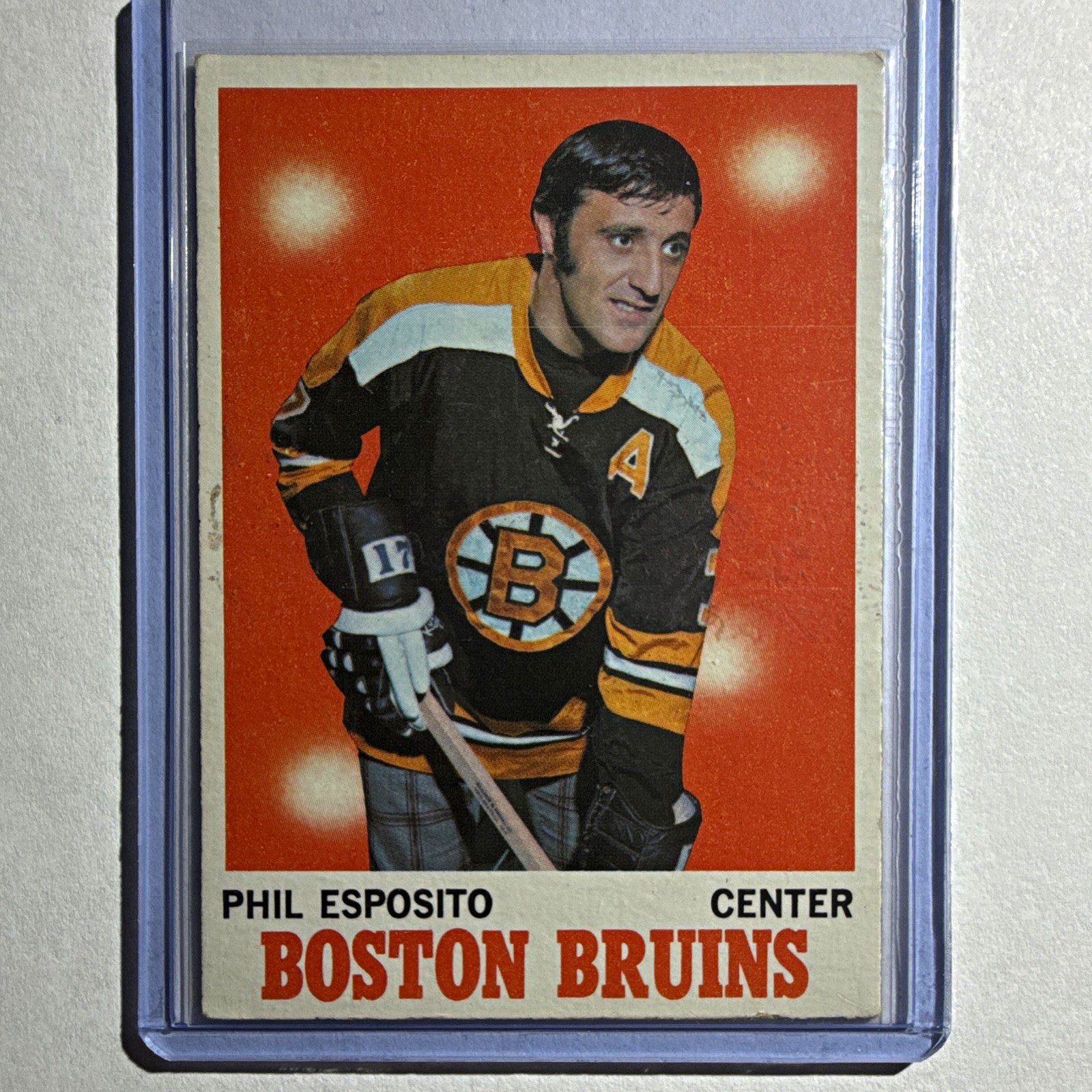 Topps 1970-71 Phil Esposito #11 Boston Bruins NHL Ice Hockey Base