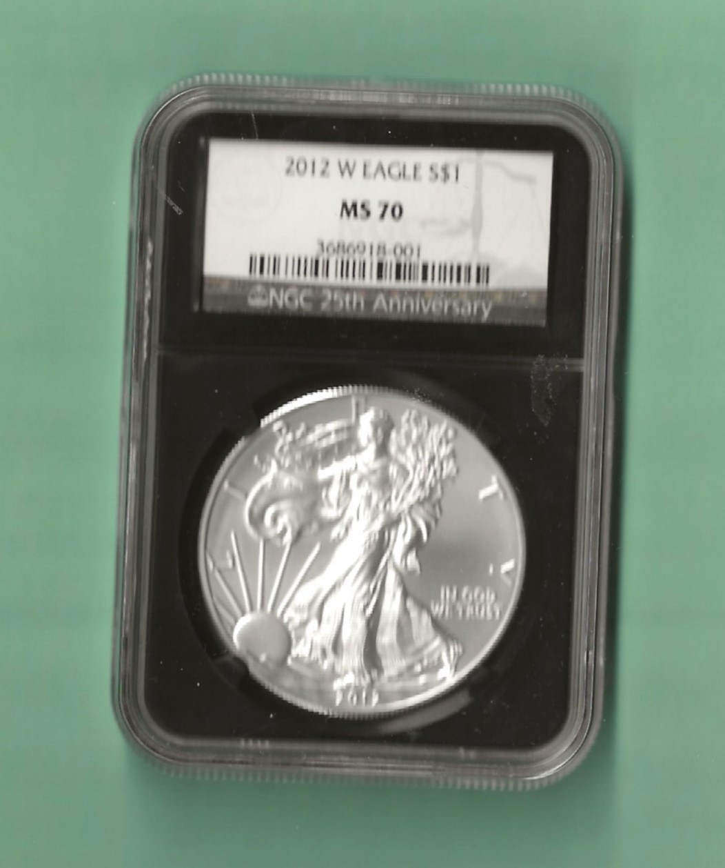 2012 W BURNISHED SILVER EAGLE MS 70 NGC 2012 W BURNISHED SILVER EAGLE MS 70 NGC