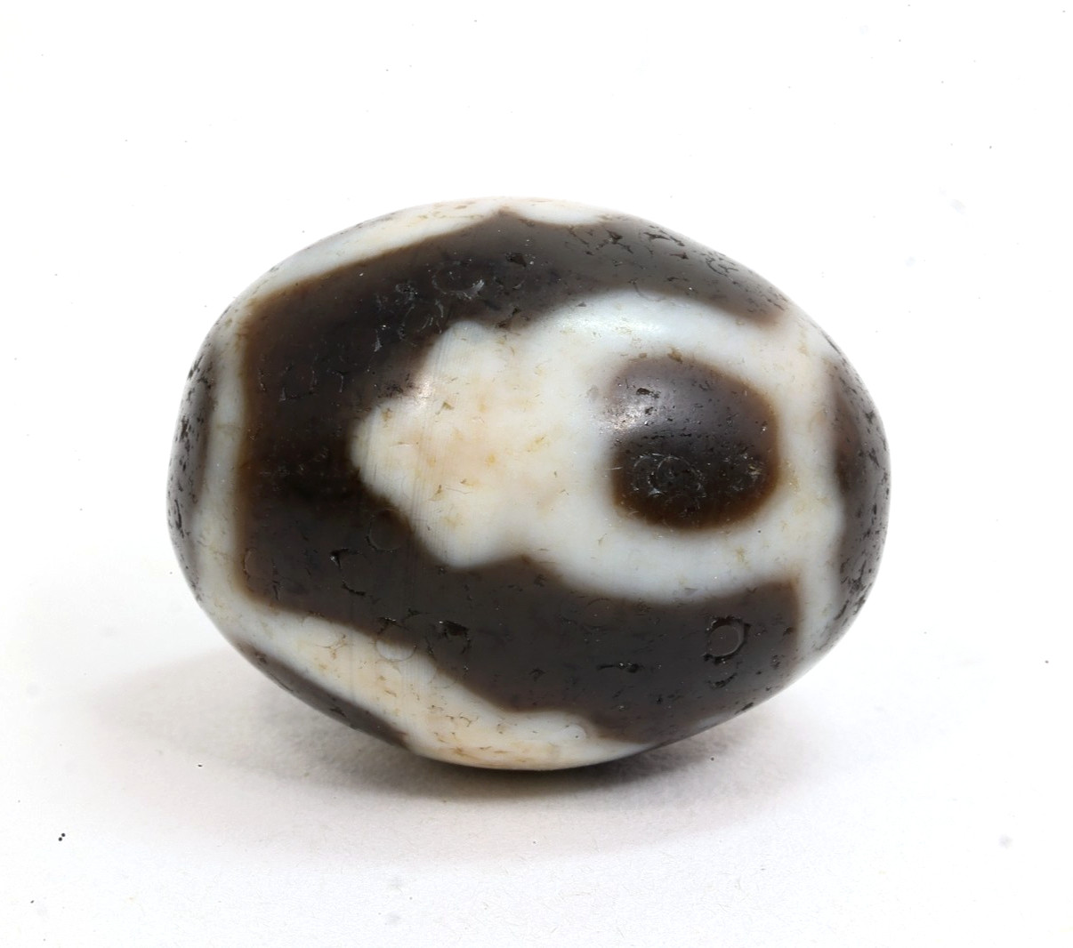 Tibetan Treasure Vase Dalo Dzi Bead Wealth Amulet Vintage Himalayan Agate Talism