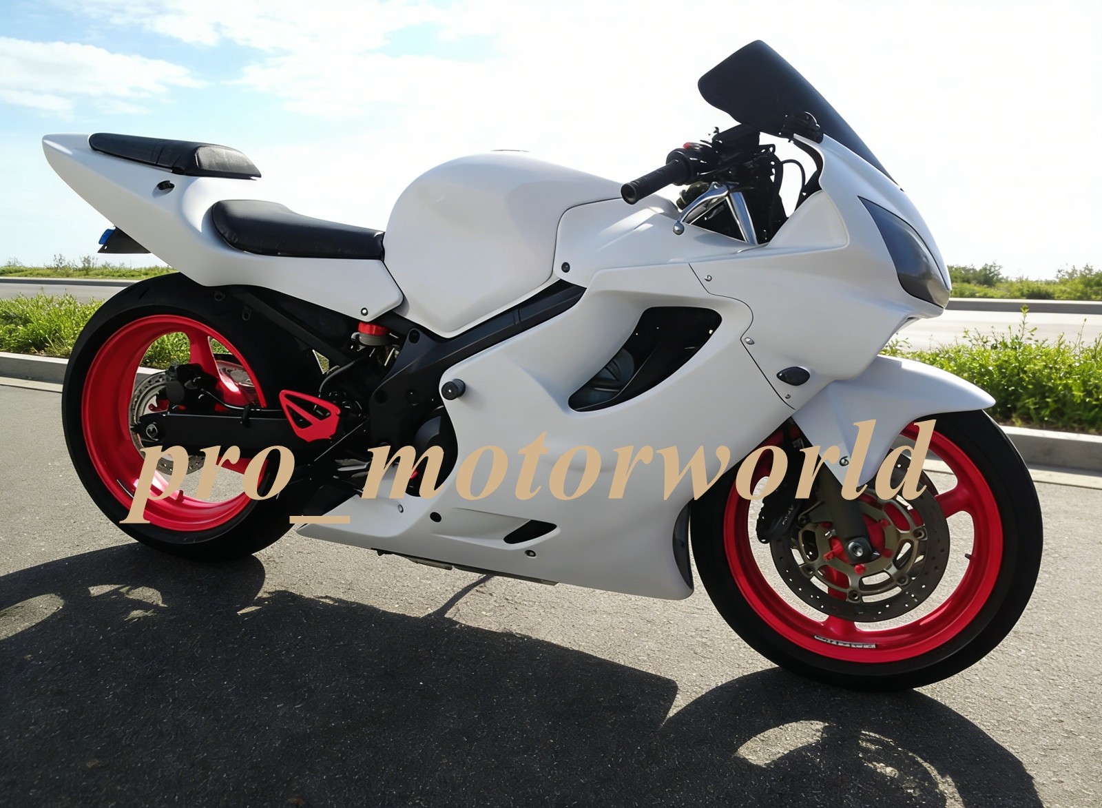 ABS Fairings Kit For Honda CBR600 F4 1999 2000 CBR 600 Unpainted White Bodywork 