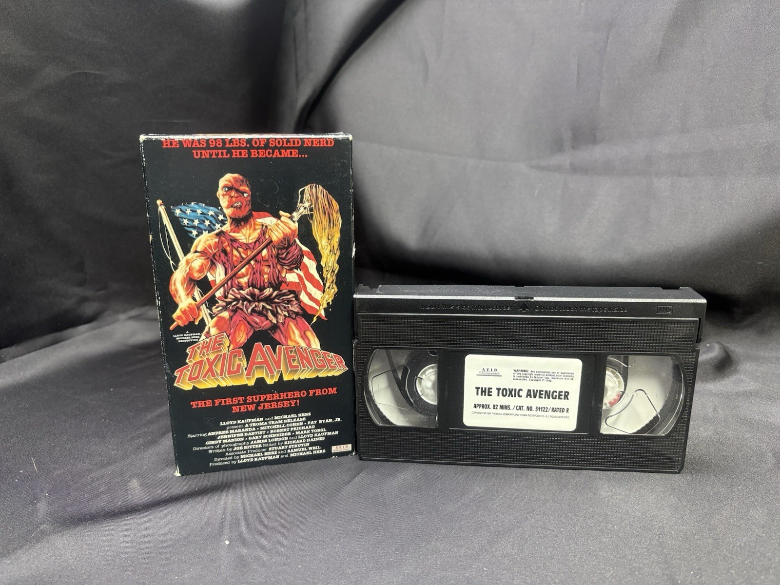 The Toxic Avenger VHS 1984 Troma Avid Home Entertainment 51122 Cult Horror